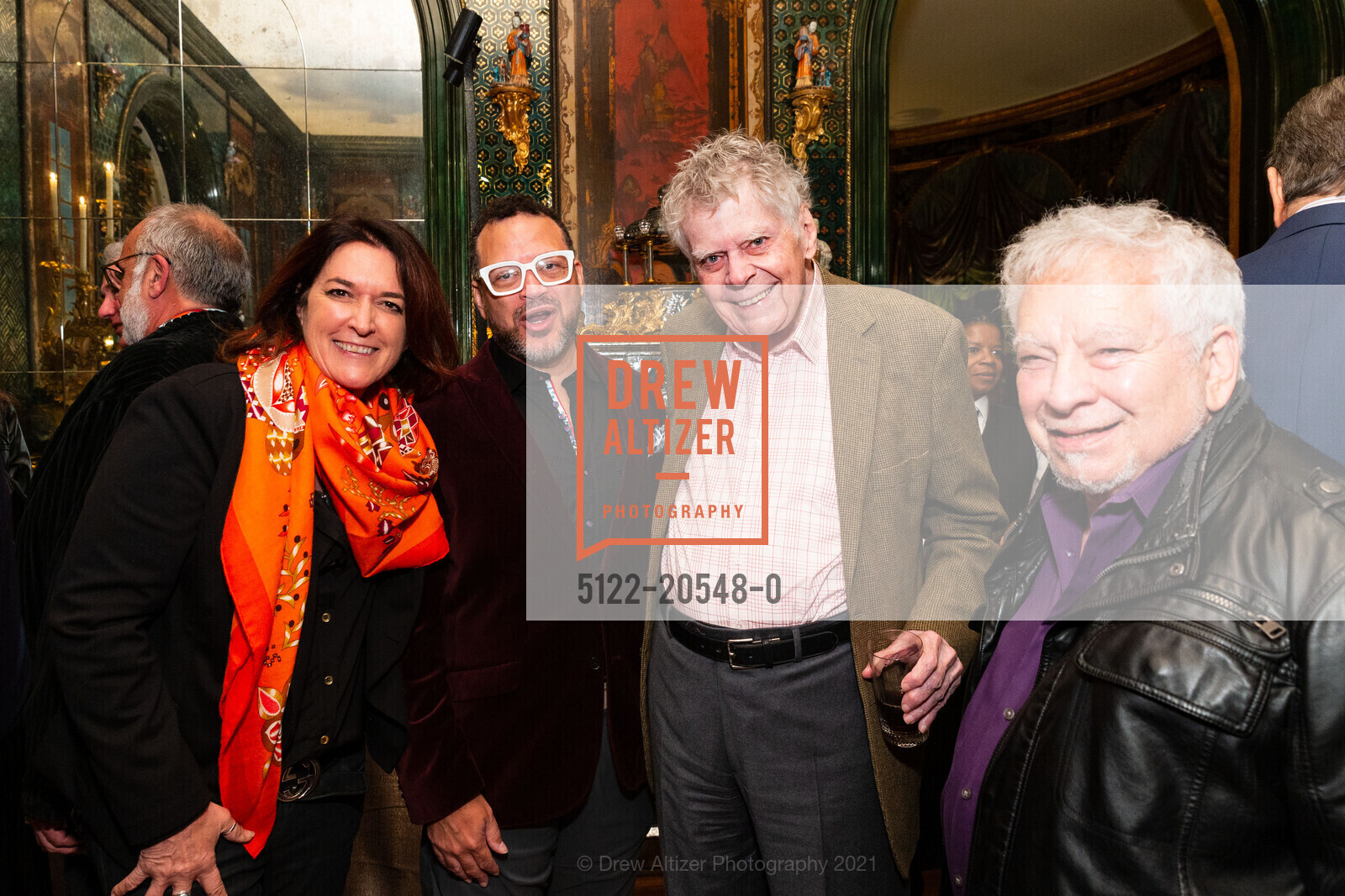 Gigi Gaston, Nathan Granner, Gordon P. Getty, Jeff Kaliss, Gordon Getty's 88th Birthday Party, Private Residence, December 11th, 2021, Photo #5122-20548-0 Gigi Gaston, Nathan Granner, Gordon P. Getty, Jeff Kaliss, Photo #5122-20548-0