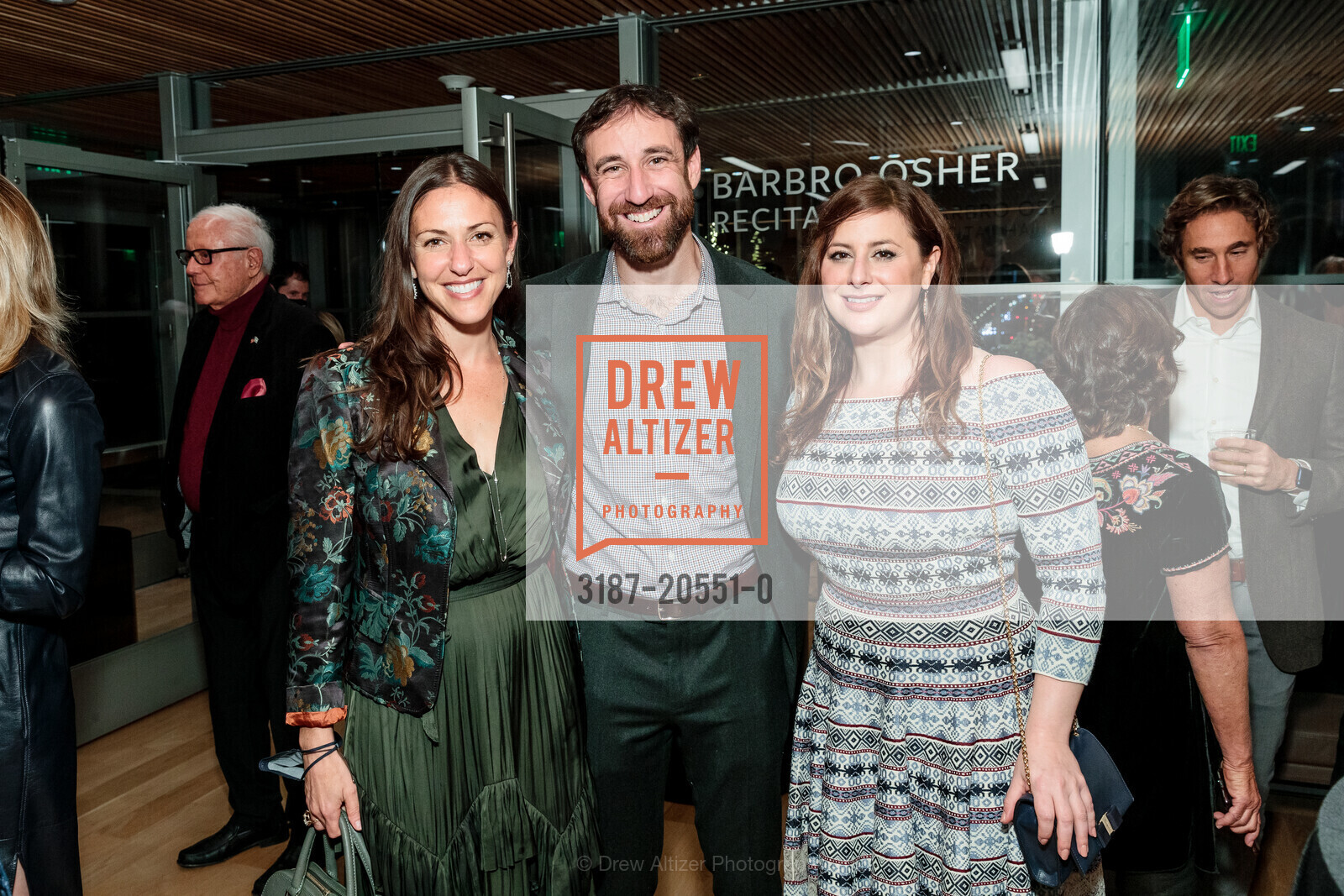 Shira Weissman, Daniel Rabin, Margalit Rosenblatt, Israel Philharmonic San Francisco Gala, San Francisco Conservatory of Music. 50 Oak St, December 12th, 2021, Photo #3187-20551-0 Shira Weissman, Daniel Rabin, Margalit Rosenblatt, Photo #3187-20551-0