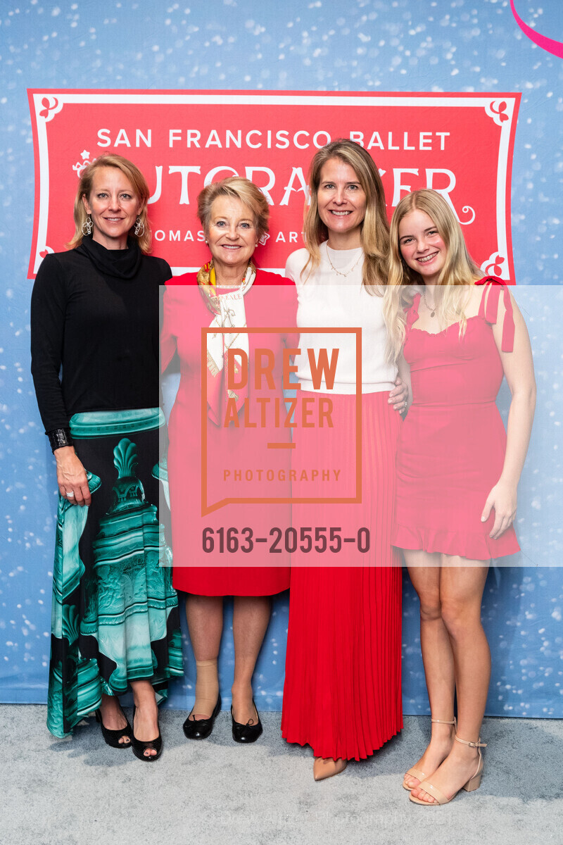 Camilla Field, Christina Norman, Catarina Schwab, Felicity Schwab, Nutcracker Benefit Luncheon: Land of Dreams, Zellerbach Rehearsal Hall. 300 Franklin St, December 12th, 2021, Photo #6163-20555-0 Camilla Field, Christina Norman, Catarina Schwab, Felicity Schwab, Photo #6163-20555-0