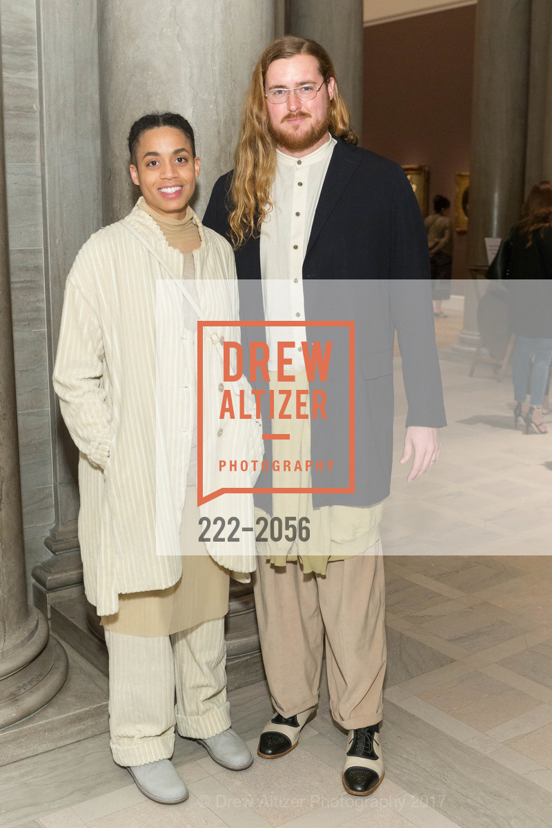 Dominique Littleton, Tyler Eash, Urs Fischer Opening at the Legion of Honor and Fiorella, Legion of Honor, April 20th, 2017, Photo #222-2056 Dominique Littleton, Tyler Eash, Photo #222-2056