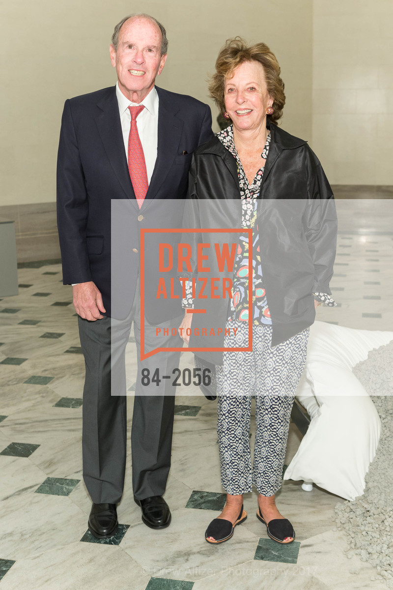 Stephen Grangine, Frances Bowes, Urs Fischer Opening at the Legion of Honor and Fiorella, Legion of Honor, April 20th, 2017, Photo #84-2056 Stephen Grangine, Frances Bowes, Photo #84-2056