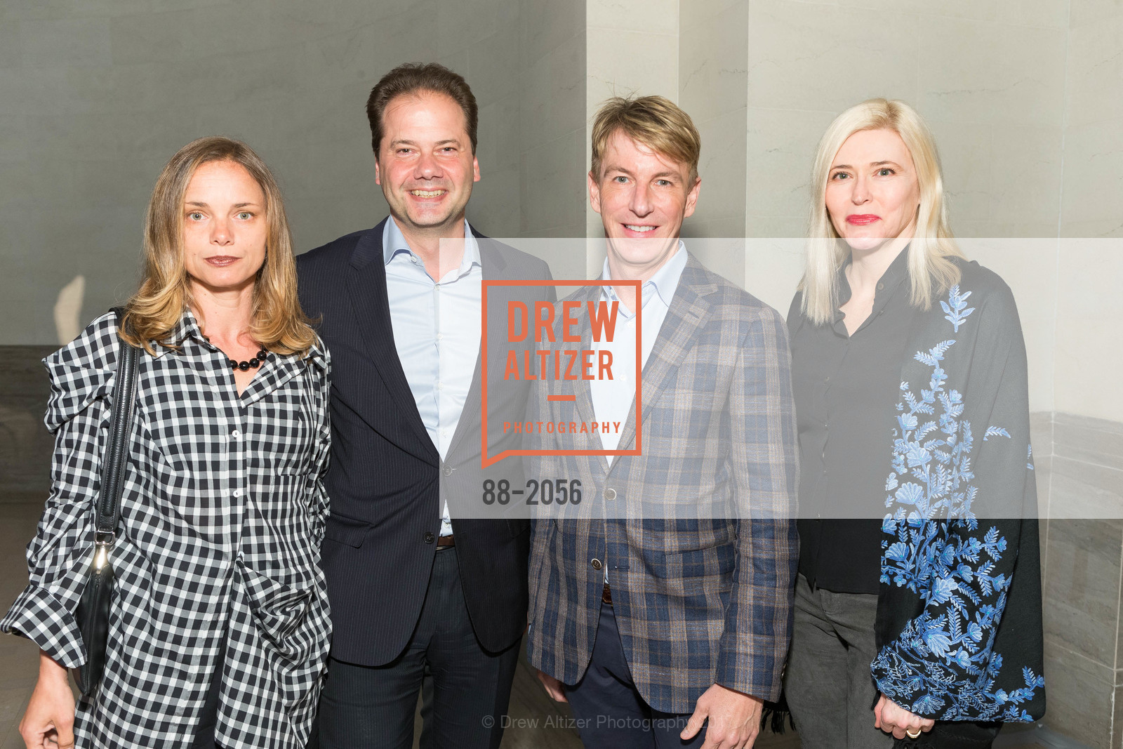 Nina Hollein, Max Hollein, Jack Calhoun, Lauren Hall, Urs Fischer Opening at the Legion of Honor and Fiorella, San Francisco, April 11th, 2018, Photo #88-2056 Nina Hollein, Max Hollein, Jack Calhoun, Lauren Hall, Photo #88-2056