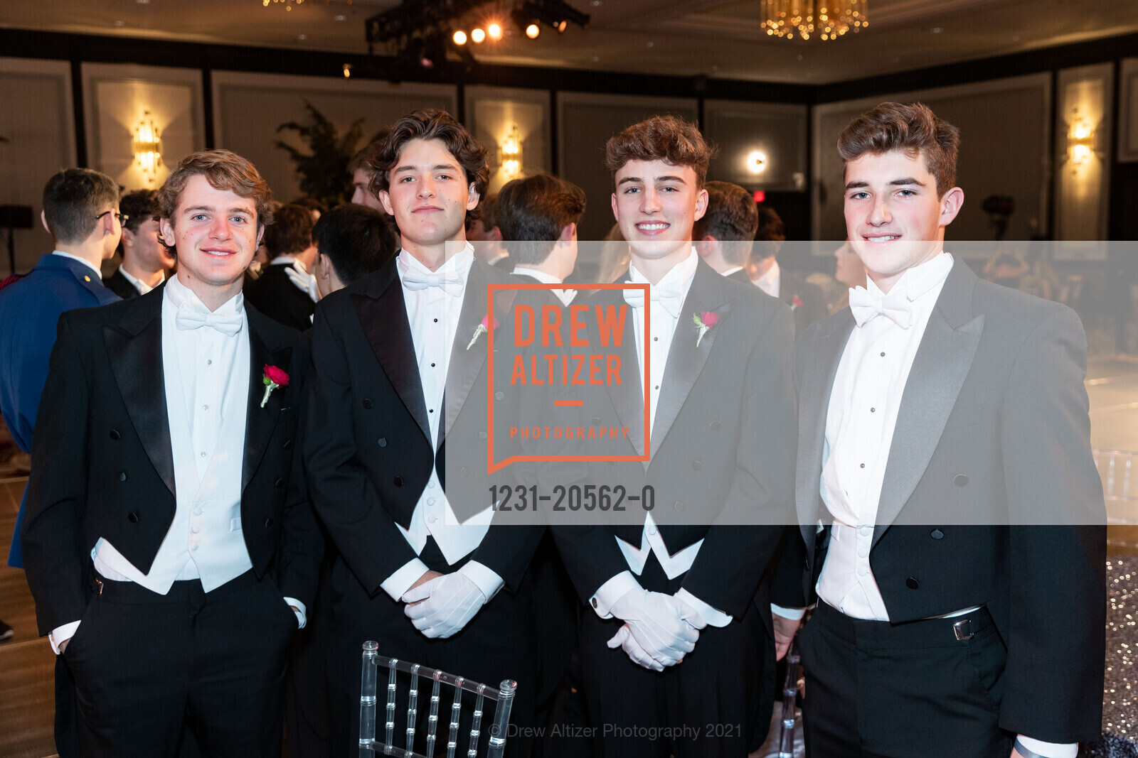 Matthew Franklin Murdoff, Nicholas Casper Aliaga, Theodore Sterling Dobos Jr., Jackson Giovara, San Francisco Debutante Ball 2021, St. Francis Hotel, December 19th, 2021, Photo #1231-20562-0 Matthew Franklin Murdoff, Nicholas Casper Aliaga, Theodore Sterling Dobos Jr., Jackson Giovara, Photo #1231-20562-0