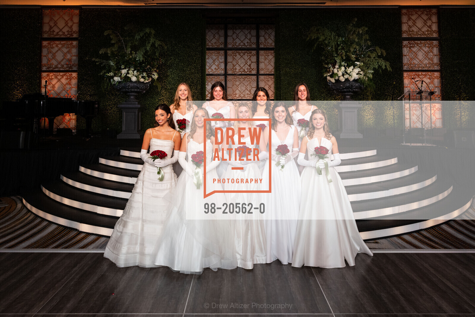 Chandler Alexandria Moseley, Elizabeth Frances Flaherty, Fiona Bridget Peterson, Isabel Jean-Marie Soja, Olivia Grace Callander, Olivia Liljendahl Rosenlund, Talitha Thomas Newsom Callan, Chloe Keilia Weir, Isabelle Evelyn Kaur Thiara, San Francisco Debutante Ball 2021, St. Francis Hotel, Photo #98-20562-0 Chandler Alexandria Moseley, Elizabeth Frances Flaherty, Fiona Bridget Peterson, Isabel Jean-Marie Soja, Olivia Grace Callander, Olivia Liljendahl Rosenlund, Talitha Thomas Newsom Callan, Chloe Keilia Weir, Isabelle Evelyn Kaur Thiara, Photo #98-20562-0