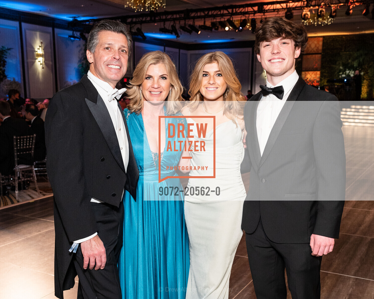 Steven John Soja, Julie Soja, Jacqueline Soja, Casey McGee, San Francisco Debutante Ball 2021, St. Francis Hotel, Photo #9072-20562-0 Steven John Soja, Julie Soja, Jacqueline Soja, Casey McGee, Photo #9072-20562-0