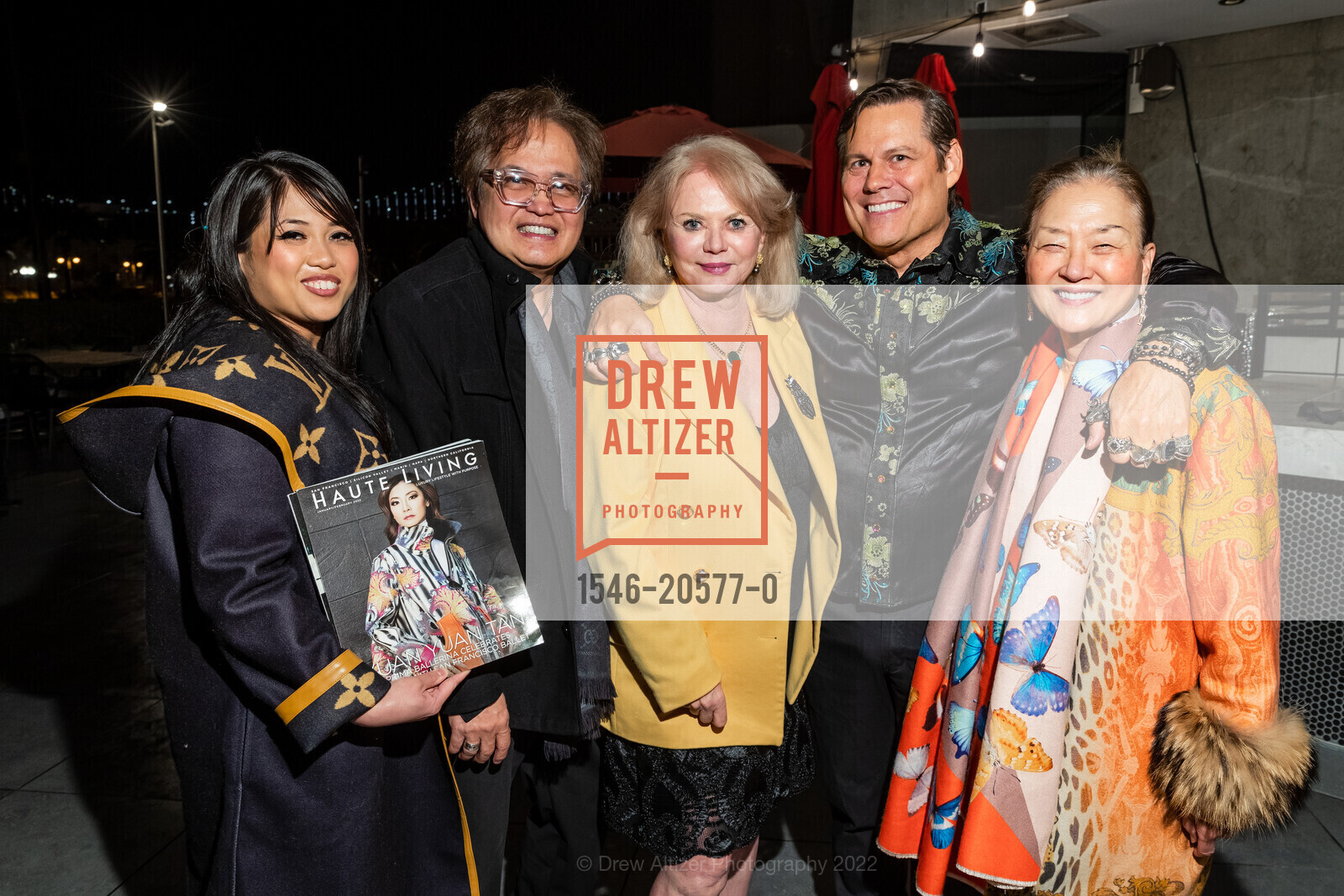 Effie Sofinga, Vincent Gotti, Heide Betz, Mark Calvano, Olivia Decker, The SF Ballet & Haute Living Release Party hosted by Harborview Restaurant, Harborview Restaurant. 4 Embarcadero Ctr, January 19th, 2022, Photo #1546-20577-0 Effie Sofinga, Vincent Gotti, Heide Betz, Mark Calvano, Olivia Decker, Photo #1546-20577-0