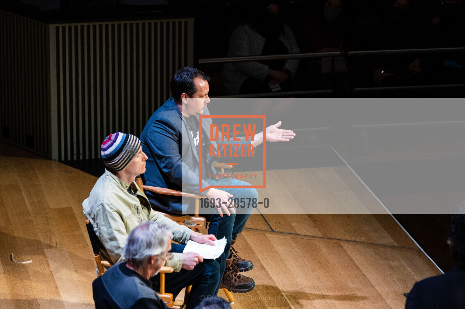 Dennis Leonard, James Mihaley, Mike Pedraza, FOG Private Film Screening, SFJAZZ. 201 Franklin St, Photo #1693-20578-0 Dennis Leonard, James Mihaley, Mike Pedraza, Photo #1693-20578-0