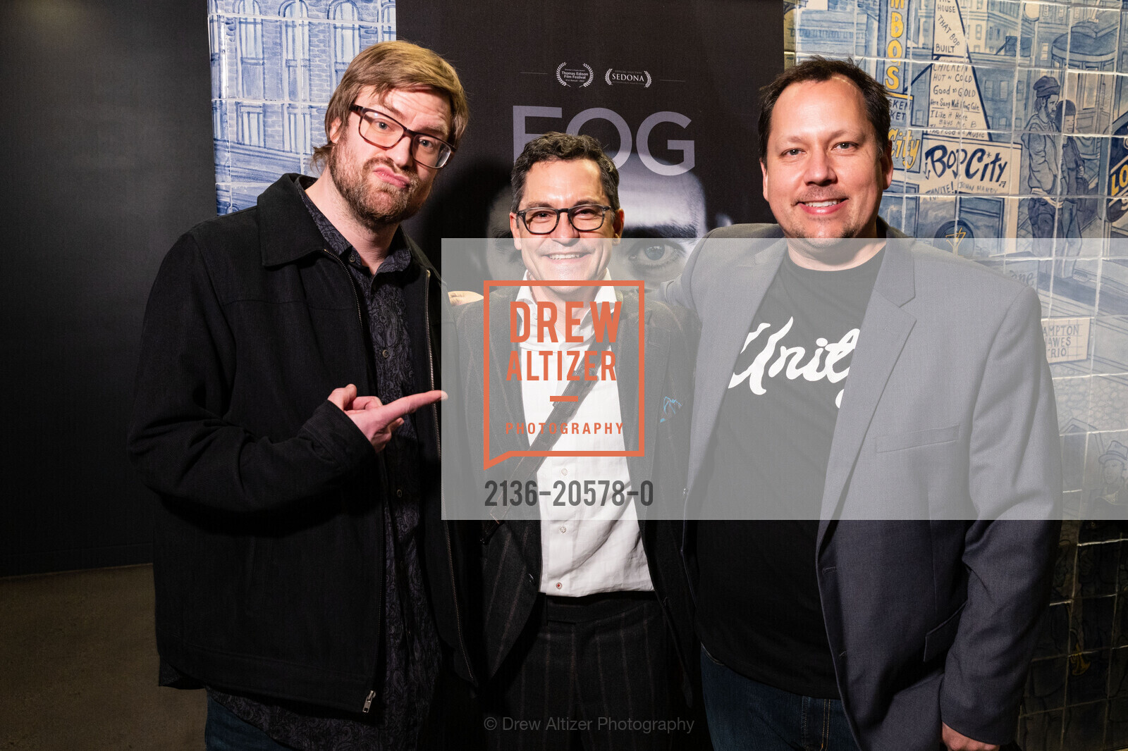 Jepson Staral, Eduardo Dolhun, Mike Pedraza, FOG Private Film Screening, SFJAZZ. 201 Franklin St, Photo #2136-20578-0 Jepson Staral, Eduardo Dolhun, Mike Pedraza, Photo #2136-20578-0