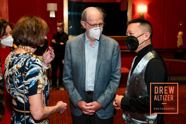 Michele Corash with Laurence Corash and Amos Yang