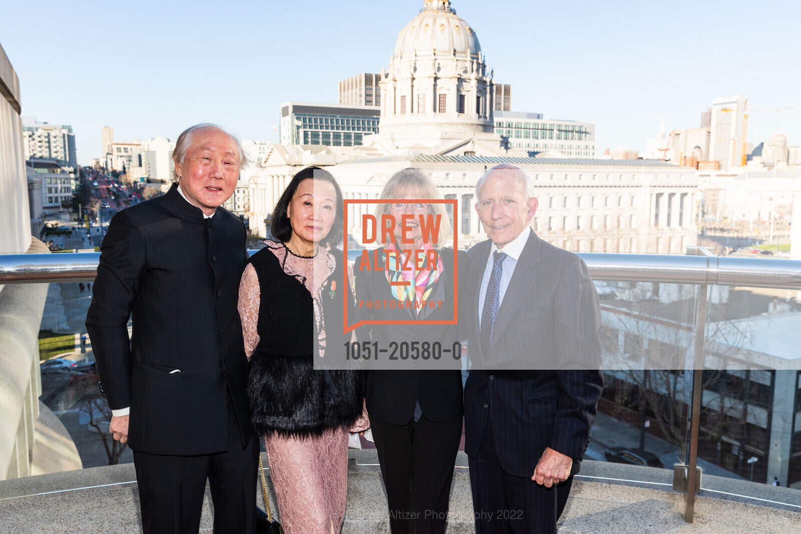 Dr. Michael Chan, Iris S. Chan, Wells Hamilton, Henry Hamilton, SF Symphony’s Annual Lunar New Year Celebration, SF Symphony. 201 Van Ness Ave, February 5th, 2022, Photo #1051-20580-0 Dr. Michael Chan, Iris S. Chan, Wells Hamilton, Henry Hamilton, Photo #1051-20580-0