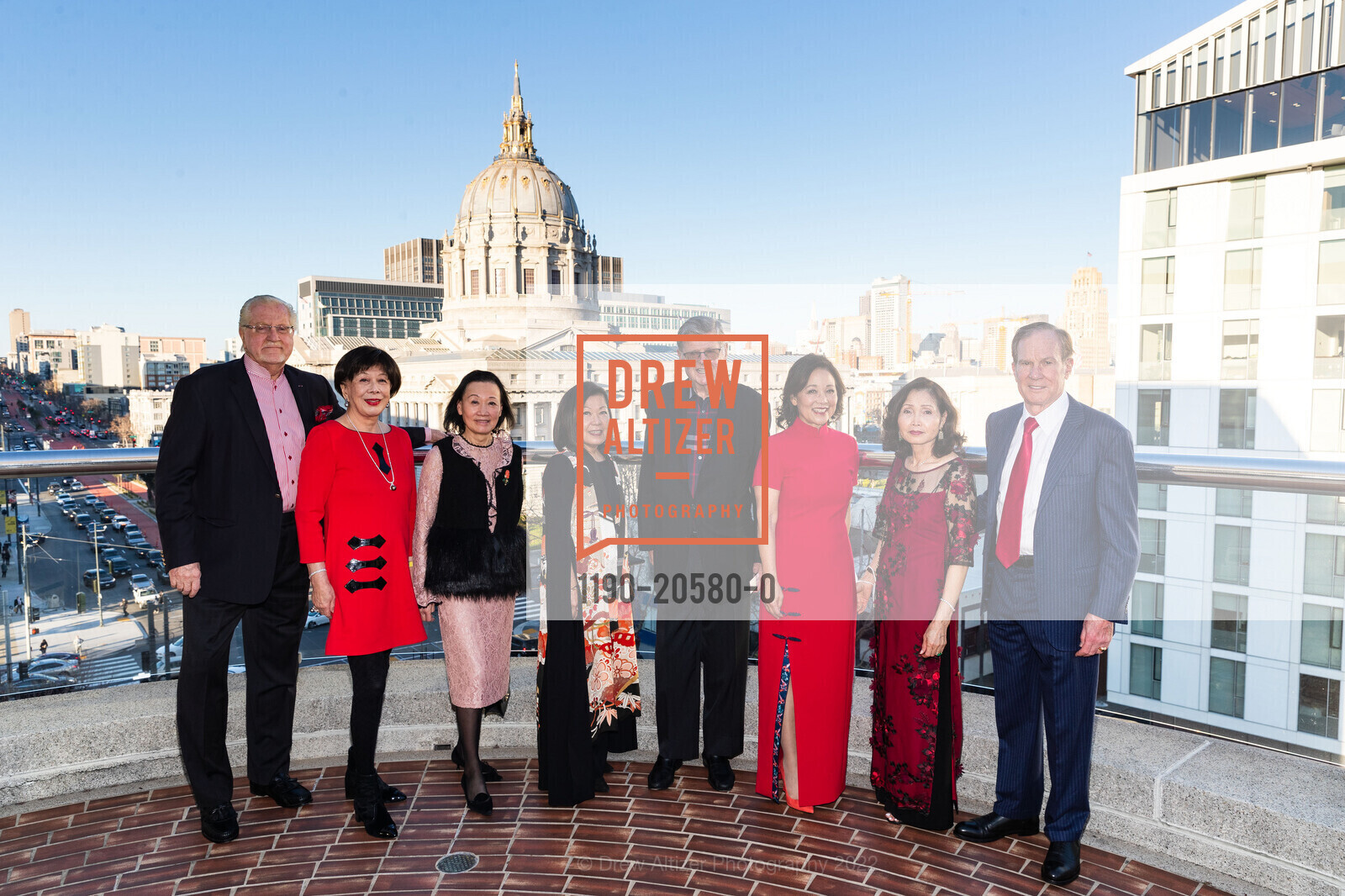 Joseph Cotchett, Margaret Liu Collins, Iris S. Chan, Nanci Nishimura, Richard Barker, Patricia Lee-Hoffmann, Thao Dodson, Jerome Dodson, SF Symphony’s Annual Lunar New Year Celebration, SF Symphony. 201 Van Ness Ave, February 5th, 2022, Photo #1190-20580-0 Joseph Cotchett, Margaret Liu Collins, Iris S. Chan, Nanci Nishimura, Richard Barker, Patricia Lee-Hoffmann, Thao Dodson, Jerome Dodson, Photo #1190-20580-0