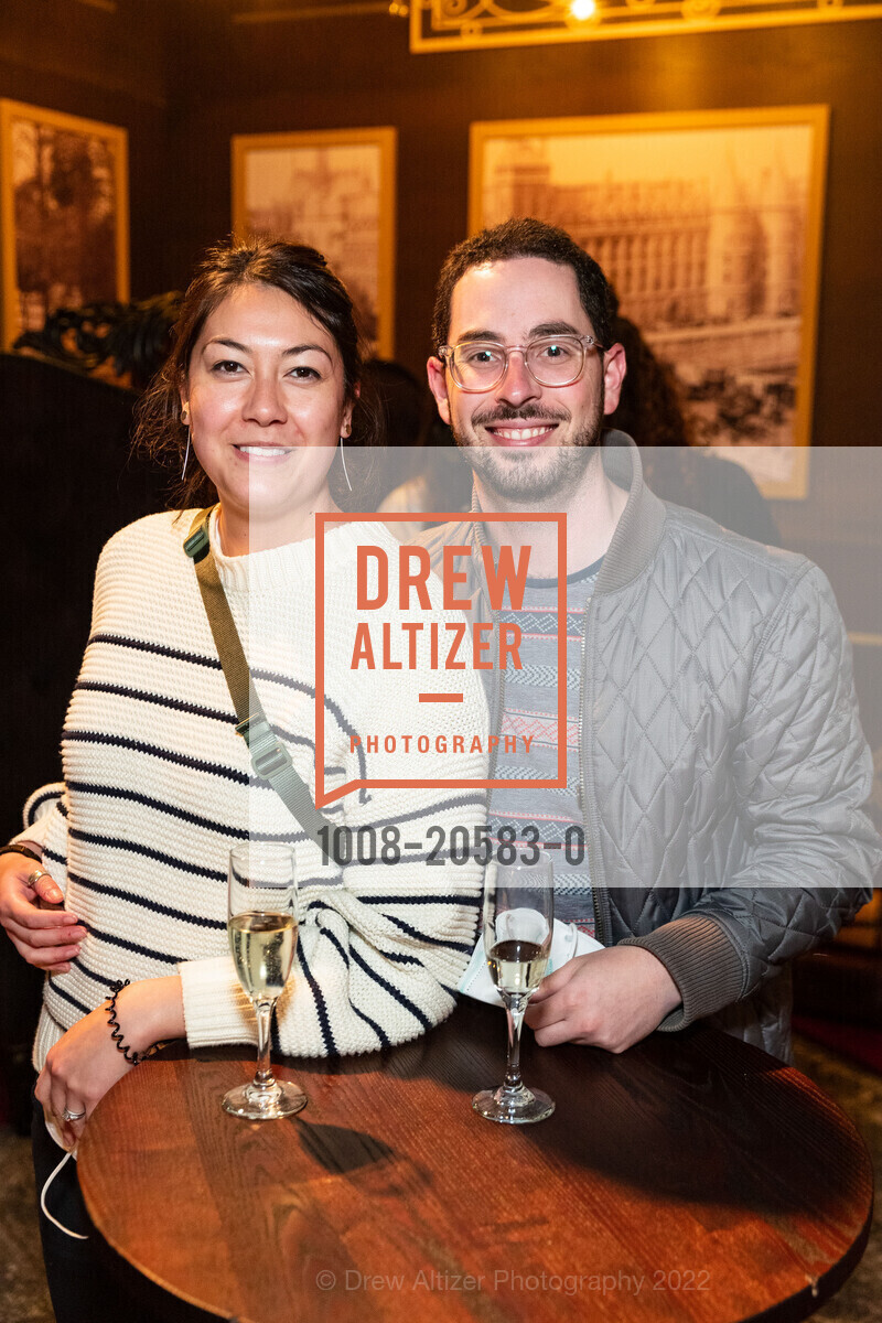 Leah Meyerholtz, Jeremy Blum, Imagine Picasso Press Preview, Skylight at The Armory. 1800 Mission St, February 8th, 2022, Photo #1008-20583-0 Leah Meyerholtz, Jeremy Blum, Photo #1008-20583-0