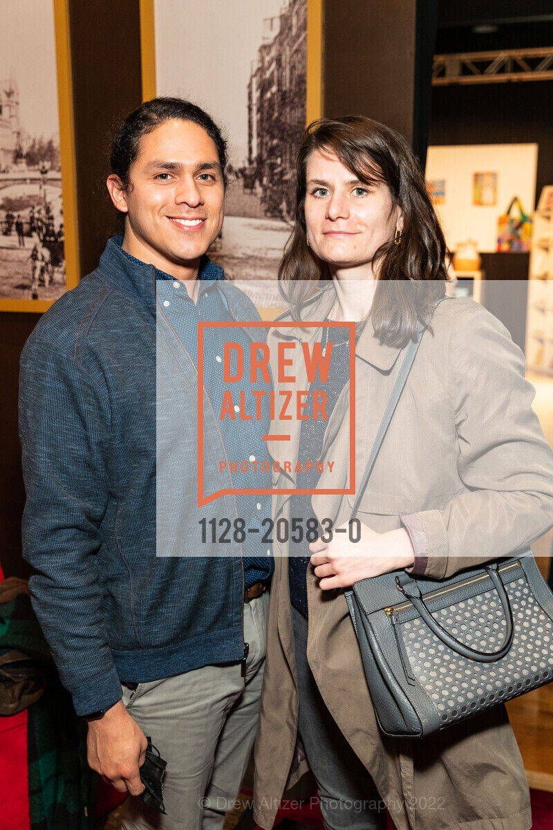 Benjamin Pasketa, Mel Leligne, Imagine Picasso Press Preview, Skylight at The Armory. 1800 Mission St, February 8th, 2022, Photo #1128-20583-0 Benjamin Pasketa, Mel Leligne, Photo #1128-20583-0