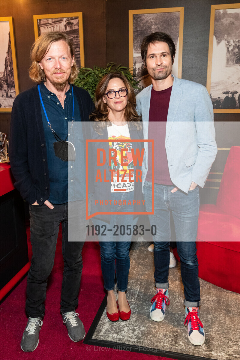 Jacob Cohl, Annabelle Mauger, Julien Baron, Imagine Picasso Press Preview, Skylight at The Armory. 1800 Mission St, February 8th, 2022, Photo #1192-20583-0 Jacob Cohl, Annabelle Mauger, Julien Baron, Photo #1192-20583-0