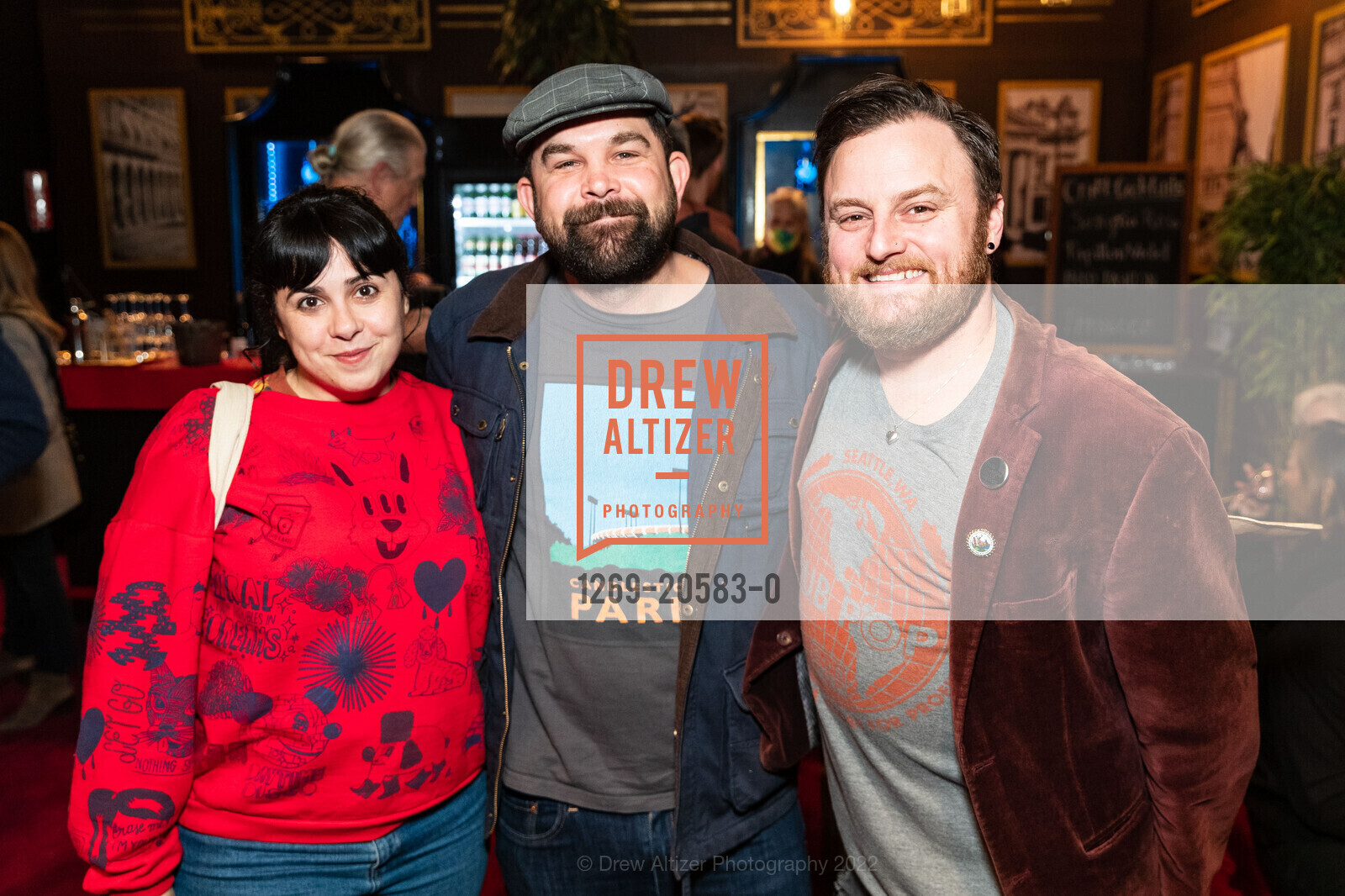 Patricia Colley, Alex Mak, Brocka Stewart, Imagine Picasso Press Preview, Skylight at The Armory. 1800 Mission St, February 8th, 2022, Photo #1269-20583-0 Patricia Colley, Alex Mak, Brocka Stewart, Photo #1269-20583-0