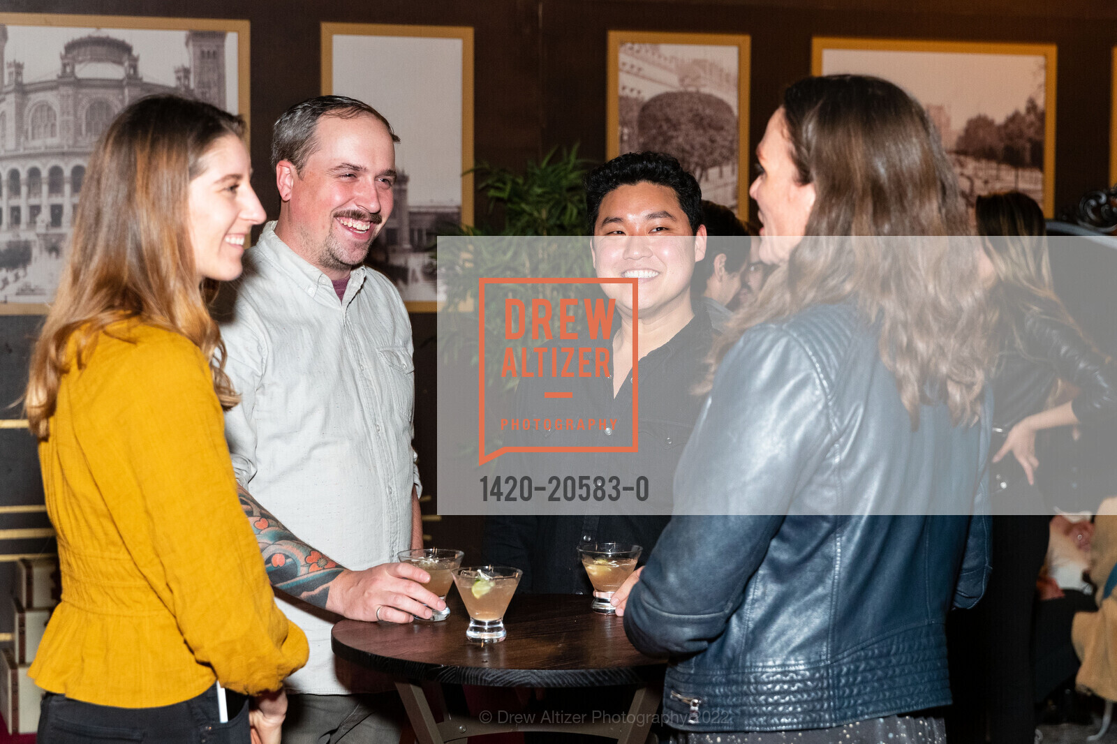 Kira Wolfe, Justin Wolfe, Jim Kim, Martha Shaughnessy, Imagine Picasso Press Preview, Skylight at The Armory. 1800 Mission St, February 8th, 2022, Photo #1420-20583-0 Kira Wolfe, Justin Wolfe, Jim Kim, Martha Shaughnessy, Photo #1420-20583-0