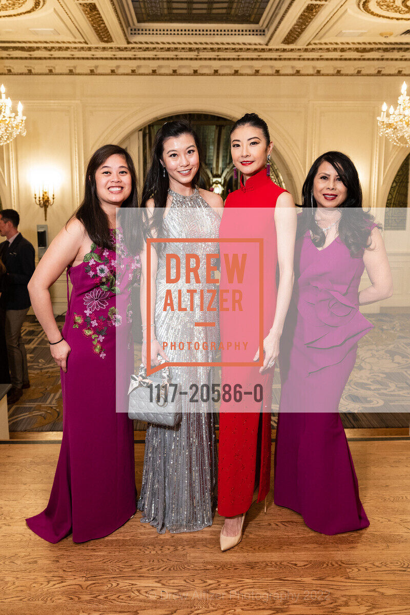 Melanie Seto, Helen Cheung, Yuan Yuan Tan, Sharon Seto, SF Ballet Hosts Yuan Yuan Tan’s 25th Anniversary Dinner, Palace Hotel. 2 Montgomery St, February 13th, 2022, Photo #1117-20586-0 Melanie Seto, Helen Cheung, Yuan Yuan Tan, Sharon Seto, Photo #1117-20586-0
