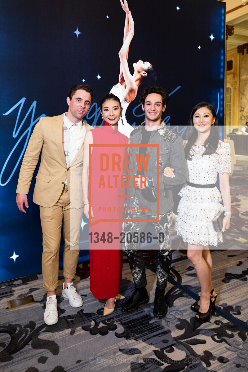 Luke Ingham, Yuan Yuan Tan, Angelo Greco, Misa Kuranaga, SF Ballet Hosts Yuan Yuan Tan’s 25th Anniversary Dinner, Palace Hotel. 2 Montgomery St, February 13th, 2022, Photo #1348-20586-0 Luke Ingham, Yuan Yuan Tan, Angelo Greco, Misa Kuranaga, Photo #1348-20586-0