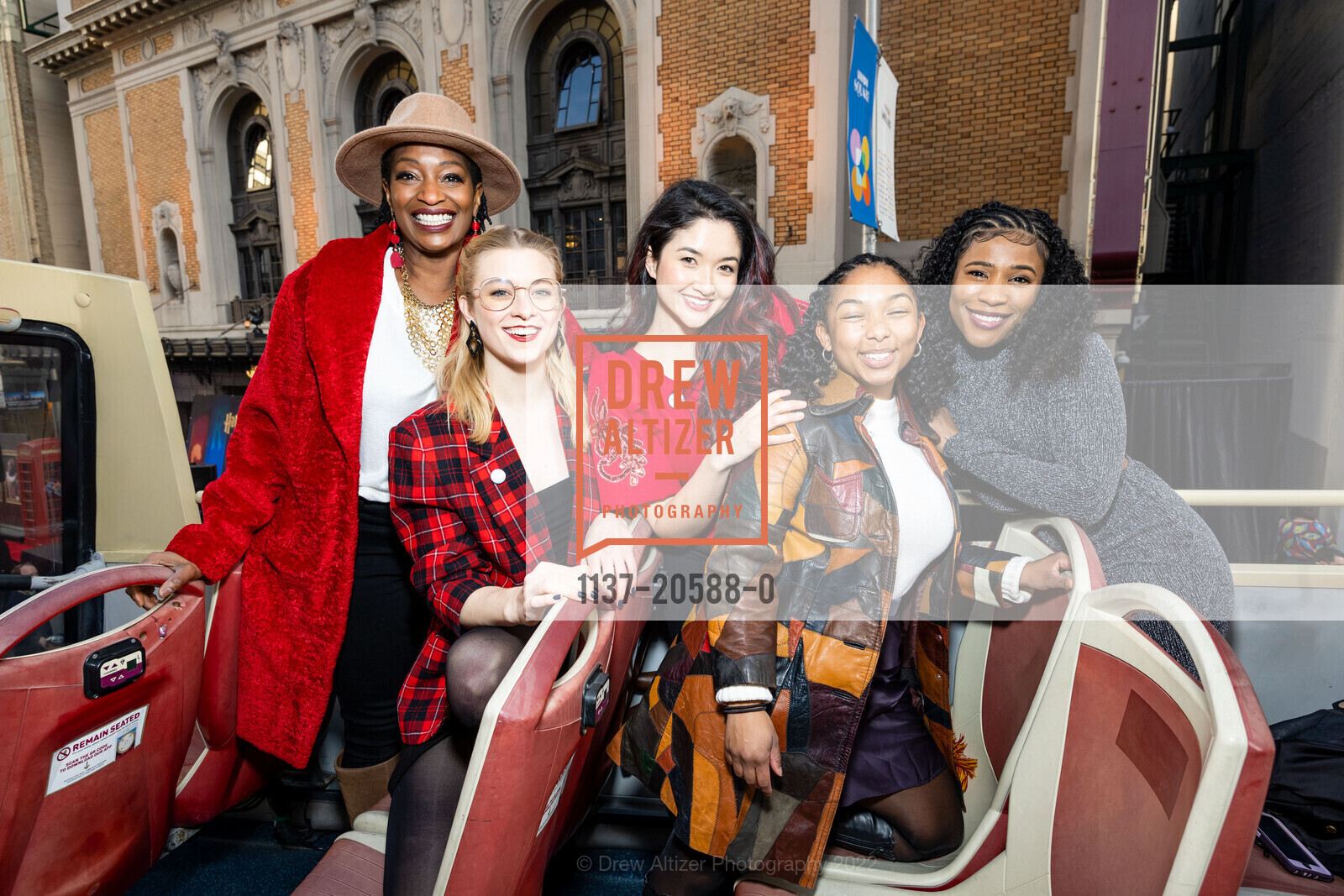 Lily Mojekwu, Brittany Zeinstra, Cynthia Jimenez-Hicks, Kita Grayson, Melanie Brezill, Harry Potter and the Cursed Child Opening Night SF, Curran Theater. 445 Geary St, February 24th, 2022, Photo #1137-20588-0 Lily Mojekwu, Brittany Zeinstra, Cynthia Jimenez-Hicks, Kita Grayson, Melanie Brezill, Photo #1137-20588-0
