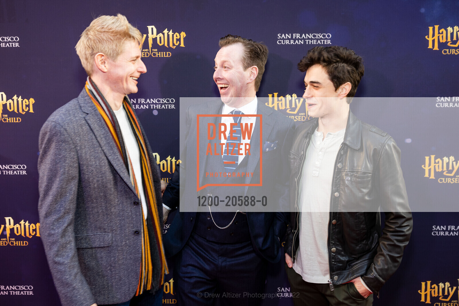 Christian Pedersen, Timothy Hull, Ben Papac, Harry Potter and the Cursed Child Opening Night SF, Curran Theater. 445 Geary St, February 24th, 2022, Photo #1200-20588-0 Christian Pedersen, Timothy Hull, Ben Papac, Photo #1200-20588-0