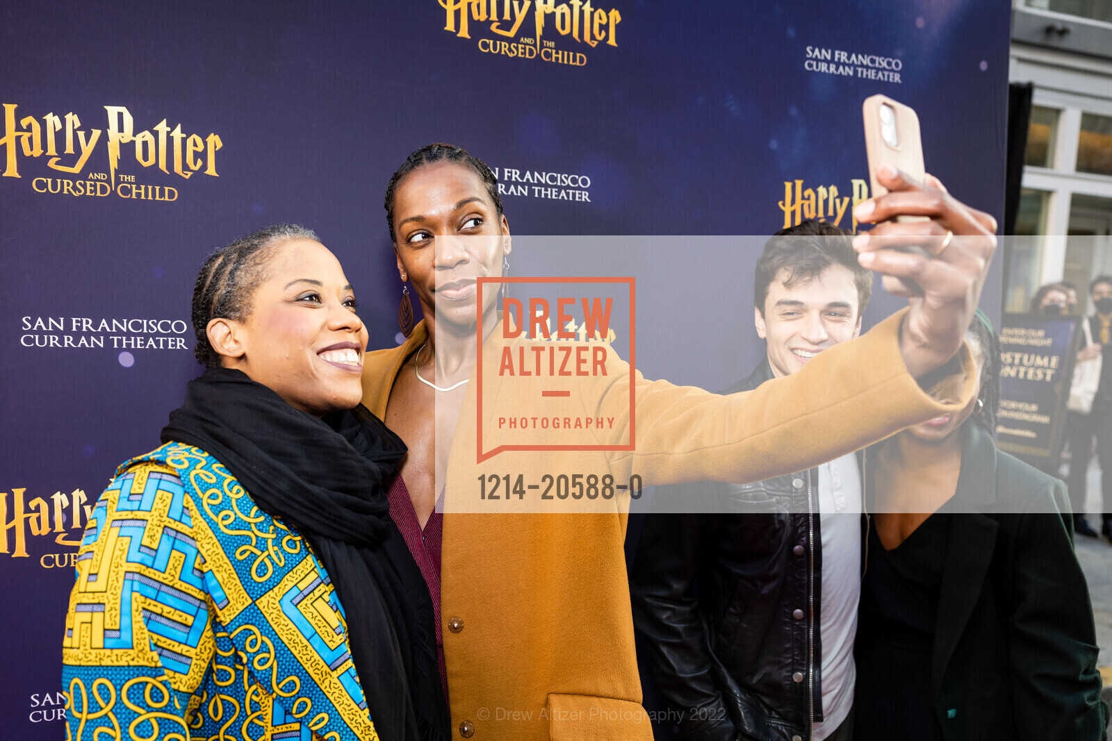 Eleasha Gamble, Ebony Blake, Ben Papac, Harry Potter and the Cursed Child Opening Night SF, Curran Theater. 445 Geary St, February 24th, 2022, Photo #1214-20588-0 Eleasha Gamble, Ebony Blake, Ben Papac, Photo #1214-20588-0