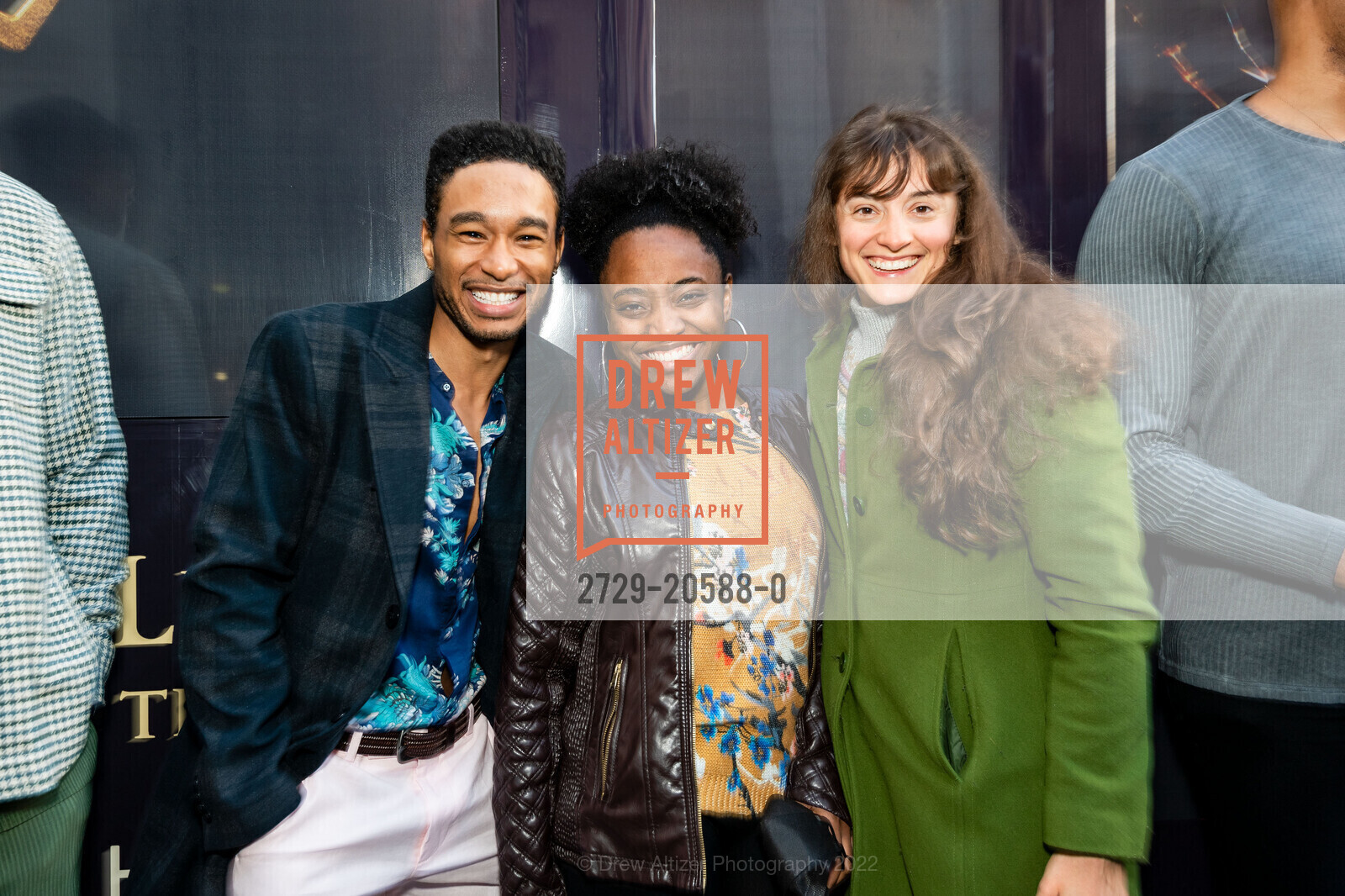 Chance Marshaun Hill, Chante Odom, Elise Southwick, Harry Potter and the Cursed Child Opening Night SF, Curran Theater. 445 Geary St, February 24th, 2022, Photo #2729-20588-0 Chance Marshaun Hill, Chante Odom, Elise Southwick, Photo #2729-20588-0