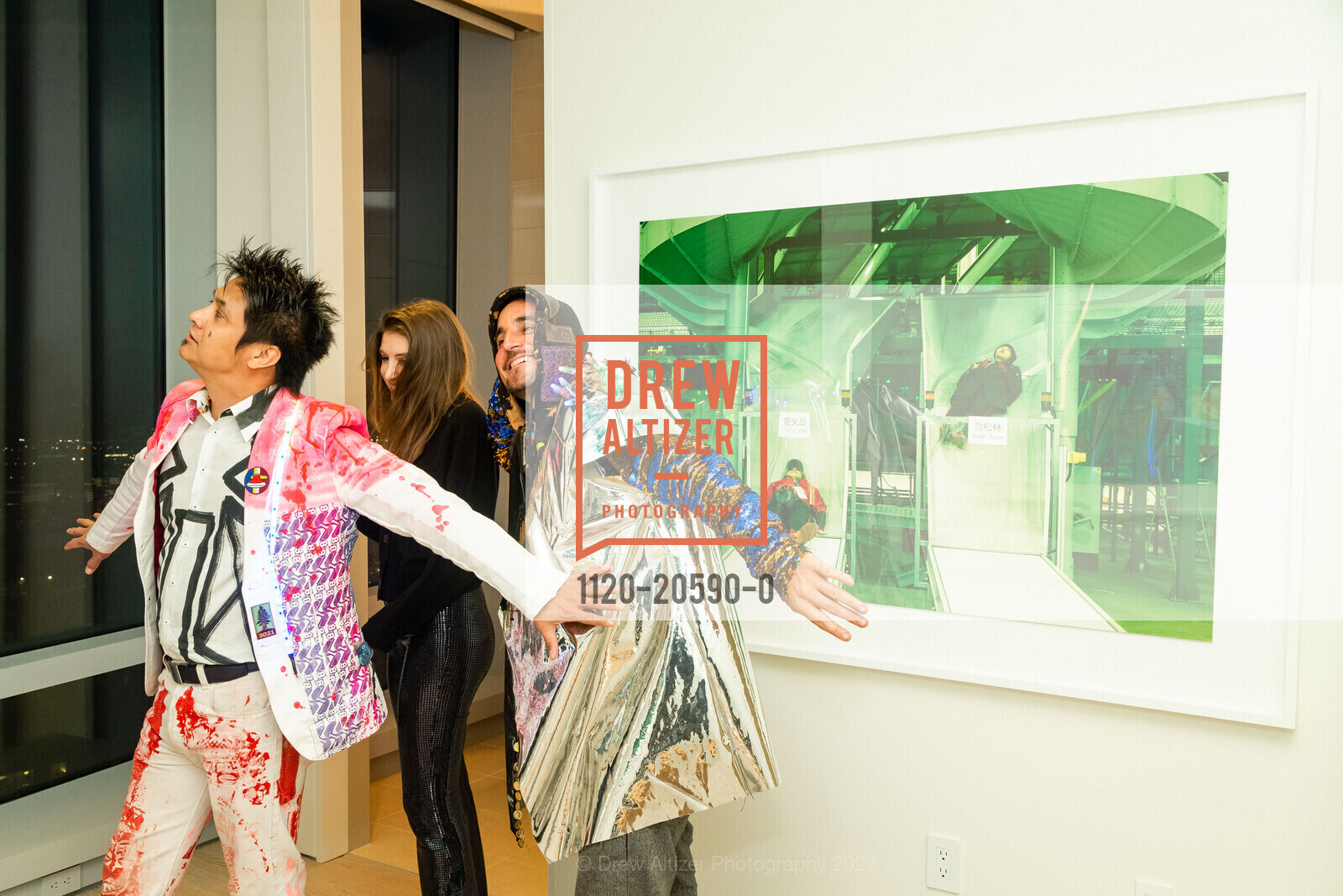 Jeremy Fortes, Abigail Morton, Daniel Chilowitz, Gallery 181 hosts Sprüeth Magers Opening, Gallery 181. 181 Fremont St, February 25th, 2022, Photo #1120-20590-0 Jeremy Fortes, Abigail Morton, Daniel Chilowitz, Photo #1120-20590-0