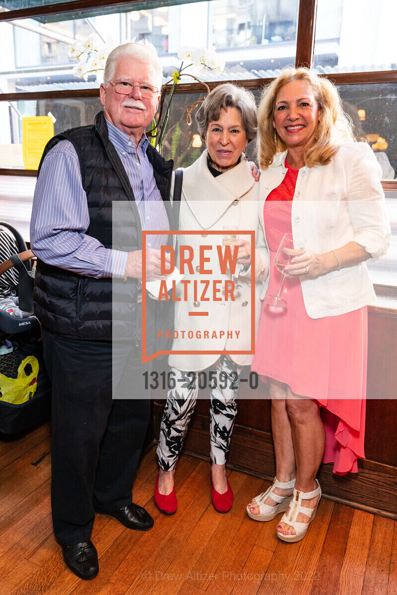 John Cahill, Joanne Cahill, Danielle Cleary, John Konstin Baby shower, John's Grill. 63 ellis street, February 27th, 2022, Photo #1316-20592-0 John Cahill, Joanne Cahill, Danielle Cleary, Photo #1316-20592-0