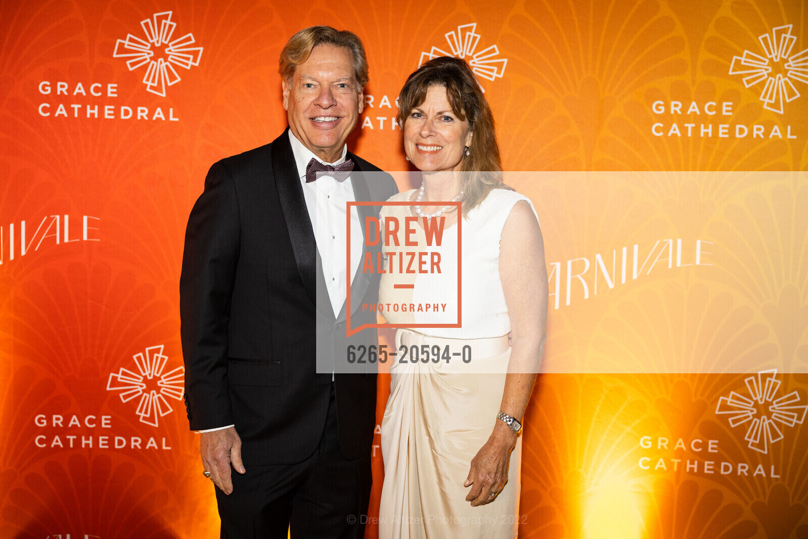 Jim Bonde, Kathy Brown, Grace Cathedral 2022 Carnivale Gala, Grace Cathedral. 1100 California Street, March 1st, 2022, Photo #6265-20594-0 Jim Bonde, Kathy Brown, Photo #6265-20594-0