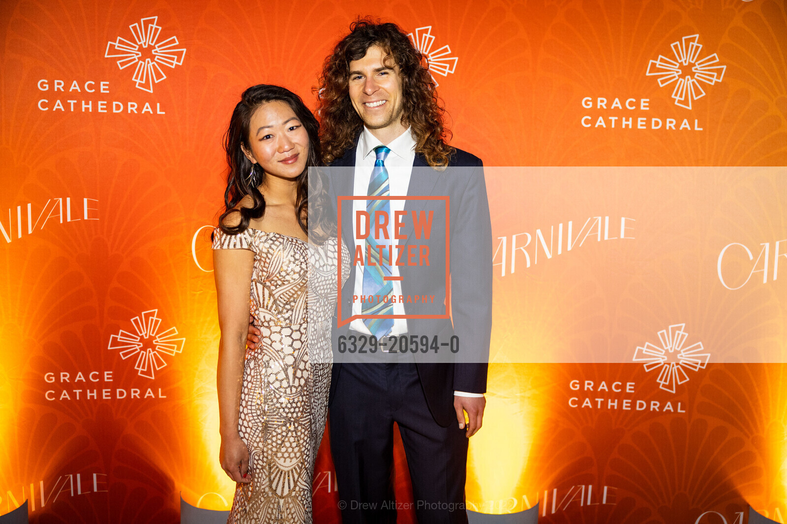 Gabriella Wong, Zachary Brown, Grace Cathedral 2022 Carnivale Gala, Grace Cathedral. 1100 California Street, March 1st, 2022, Photo #6329-20594-0 Gabriella Wong, Zachary Brown, Photo #6329-20594-0