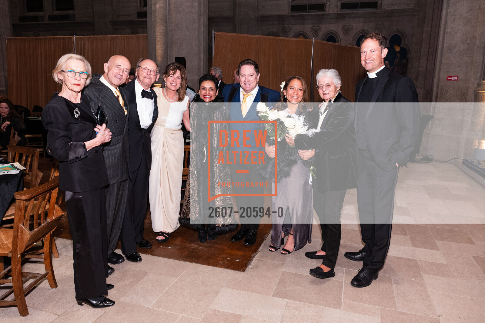 Barbro Osher, Lynn Fritz, Bernard Osher, Kathy Brown, Anisya Fritz, Liam Mayclem, Heidi Ho, Uta Bowes, Malcolm Clemens-Young, Grace Cathedral 2022 Carnivale Gala, Grace Cathedral. 1100 California Street, March 1st, 2022, Photo #2607-20594-0 Barbro Osher, Lynn Fritz, Bernard Osher, Kathy Brown, Anisya Fritz, Liam Mayclem, Heidi Ho, Uta Bowes, Malcolm Clemens-Young, Photo #2607-20594-0
