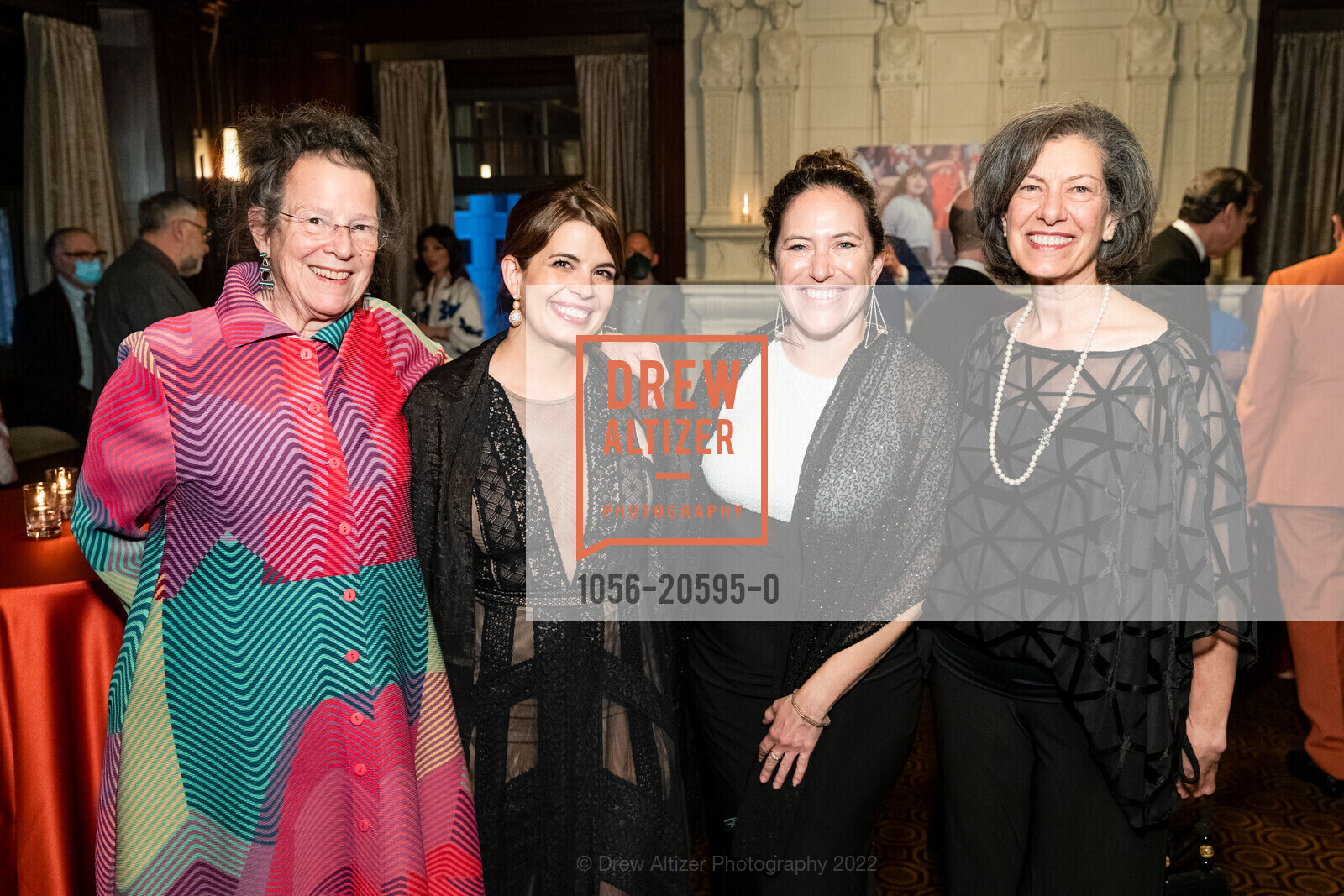 Lucia Bogatay, Julie Rulyak Steinberg, Emily Berger, Barbara Kosnar, Community Music Center Centennial Gala, The Julia Morgan Ballroomc. 465 California St, March 2nd, 2022, Photo #1056-20595-0 Lucia Bogatay, Julie Rulyak Steinberg, Emily Berger, Barbara Kosnar, Photo #1056-20595-0