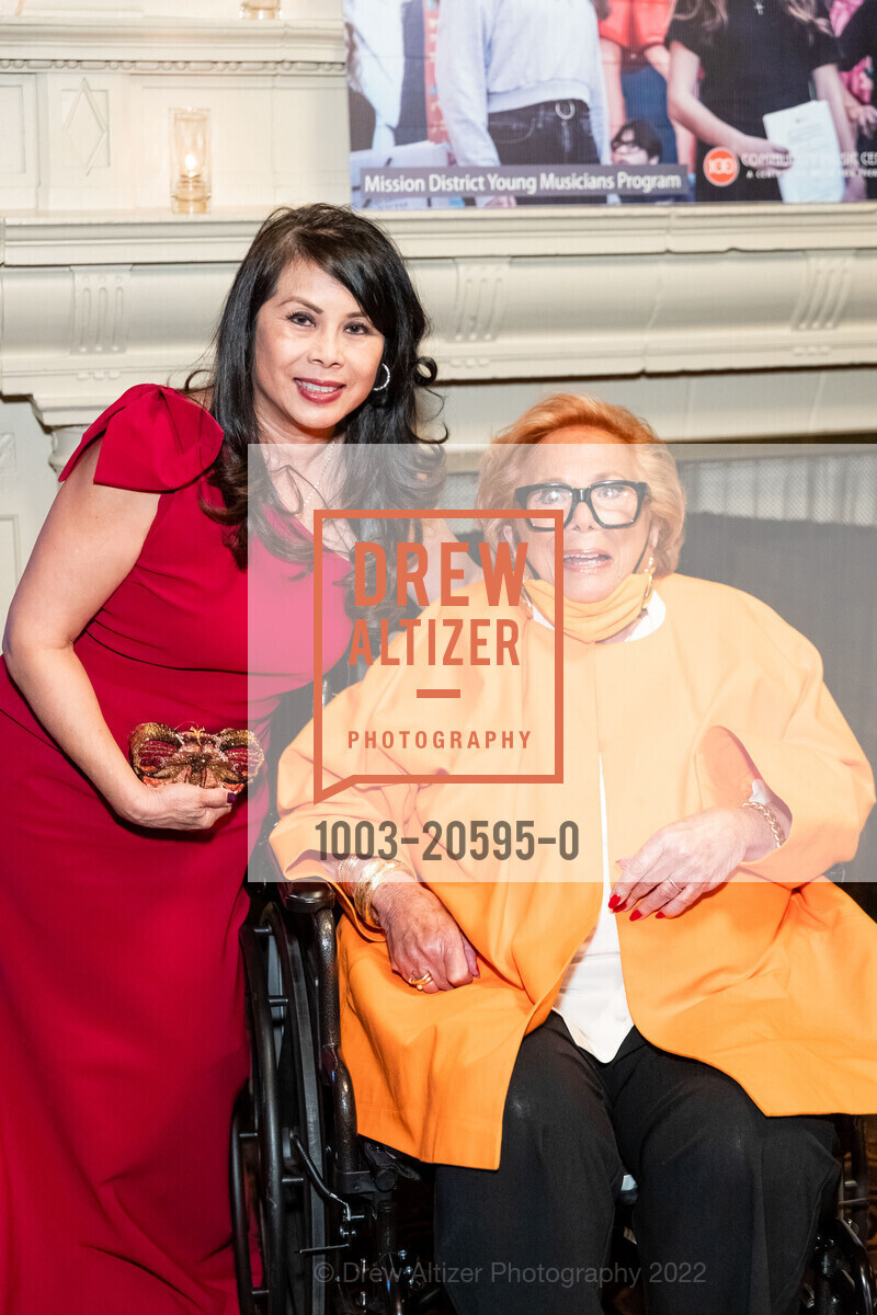 Sharon Seto, Ellen Newman, Community Music Center Centennial Gala, The Julia Morgan Ballroomc. 465 California St, March 2nd, 2022, Photo #1003-20595-0 Sharon Seto, Ellen Newman, Photo #1003-20595-0
