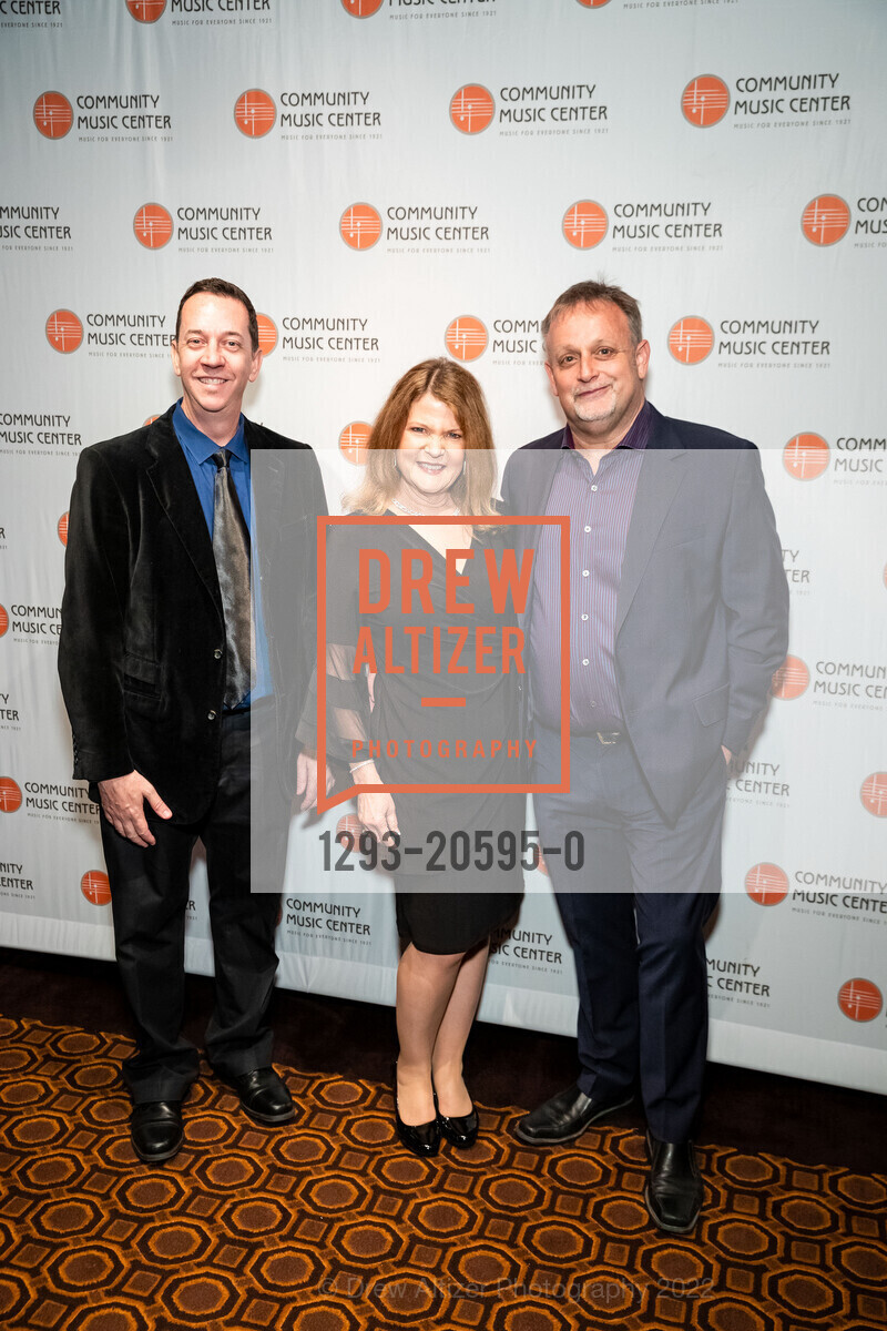 Tim Eischens, Susan Gundunas, Paul Webb, Community Music Center Centennial Gala, The Julia Morgan Ballroomc. 465 California St, March 2nd, 2022, Photo #1293-20595-0 Tim Eischens, Susan Gundunas, Paul Webb, Photo #1293-20595-0