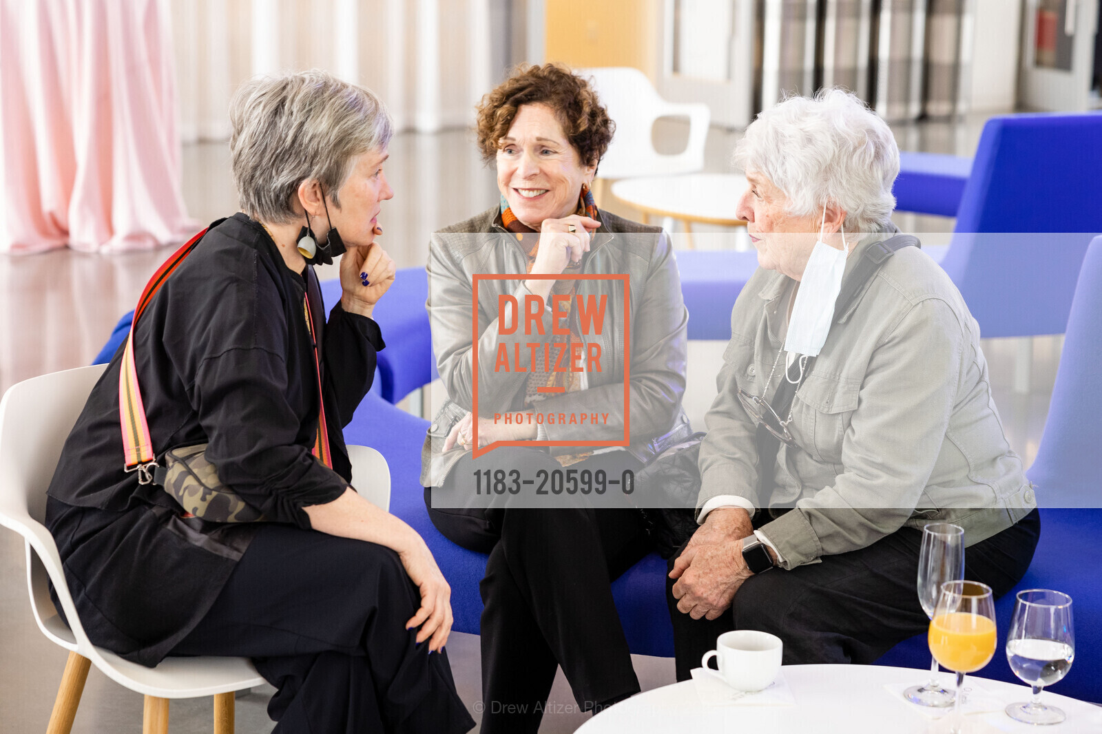 Liane Thatcher, Paula McNally, Marilyn Norton, Honoring Vanguards of Change at Manetti Shrem Museum 2022, Jan Shrem and Maria Manetti Shrem Museum of Art. 254 Old Davis Rd, March 5th, 2022, Photo #1183-20599-0 Liane Thatcher, Paula McNally, Marilyn Norton, Photo #1183-20599-0