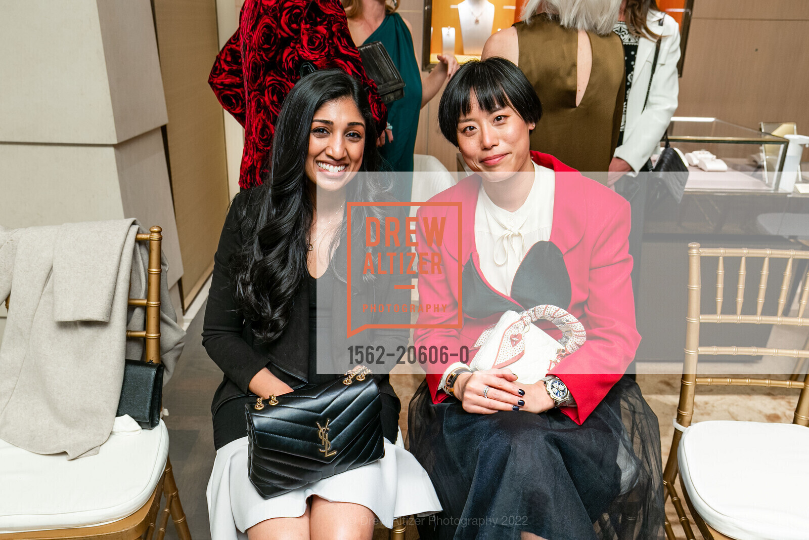 Zara Mathew, Liz Browne, Bulgari, BVLGARI. 200 Stockton St, March 8th, 2022, Photo #1562-20606-0 Zara Mathew, Liz Browne, Photo #1562-20606-0