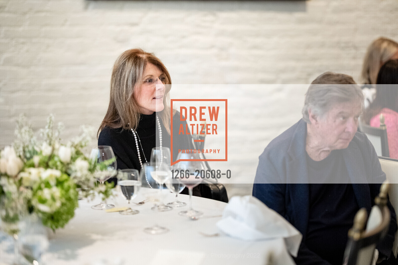 Lorrae Rominger, Peter Read, Villa Taverna hosts California Elegance by Christine Suppes (Private Launch), Villa Taverna. 27 Hotaling Pl, March 10th, 2022, Photo #1266-20608-0 Lorrae Rominger, Peter Read, Photo #1266-20608-0