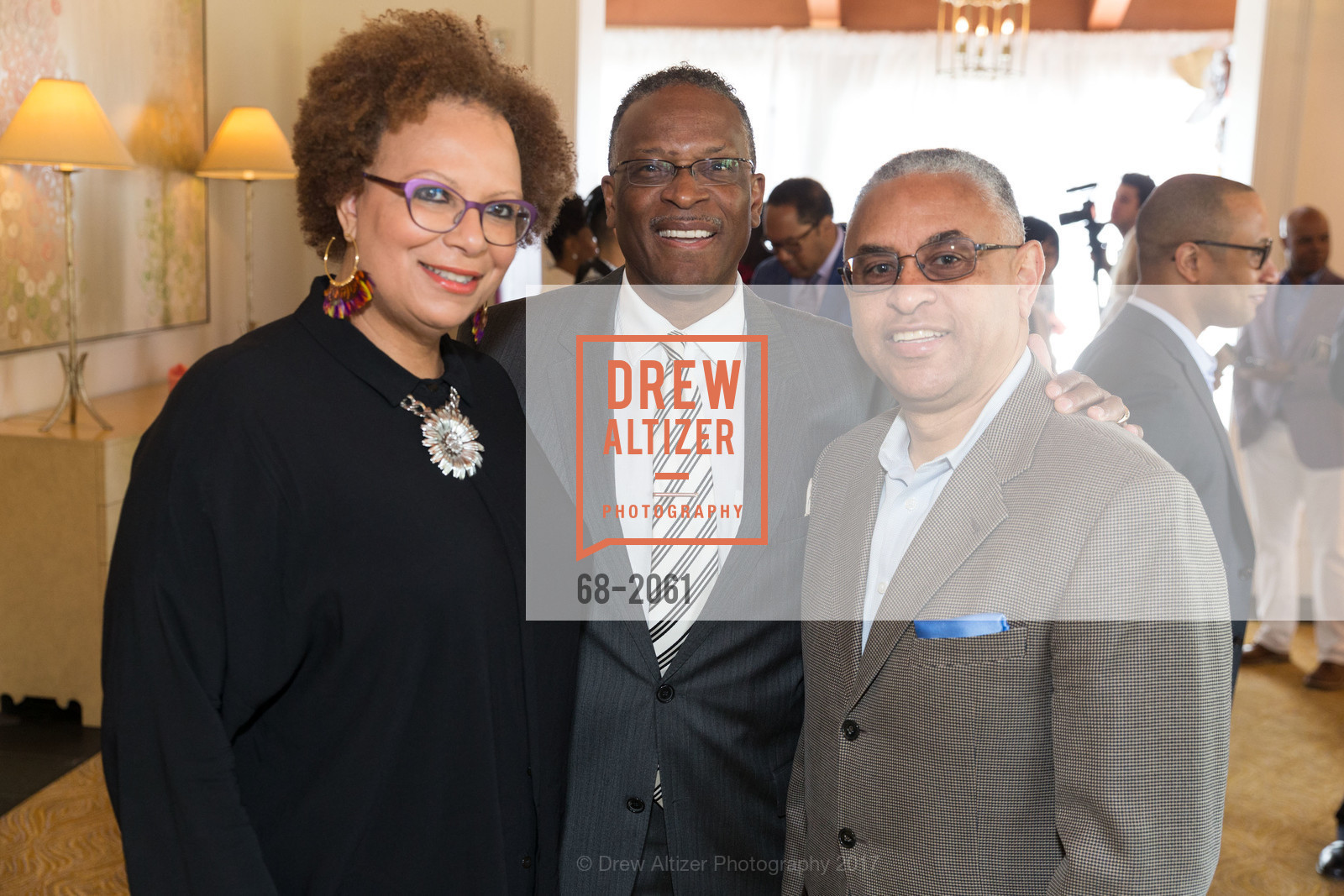 Roz Clark, Dave Clark, Herbie Foster, 3rd Annual Culture Shifting Weekend Awards Brunch, Rosewood Sand Hill. 2825 Sand Hill Road, April 23rd, 2017, Photo #68-2061 Roz Clark, Dave Clark, Herbie Foster, Photo #68-2061