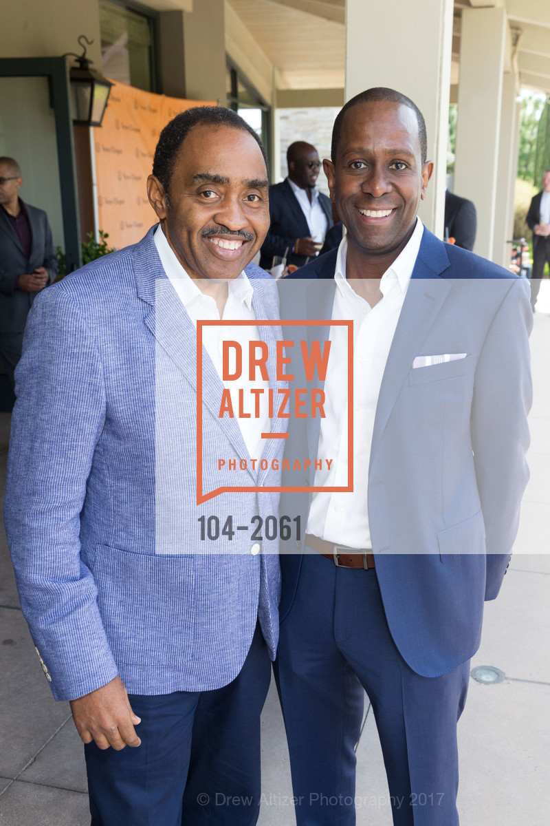 Emmett Carson, Bernard Gugar, 3rd Annual Culture Shifting Weekend Awards Brunch, Rosewood Sand Hill. 2825 Sand Hill Road, April 23rd, 2017, Photo #104-2061 Emmett Carson, Bernard Gugar, Photo #104-2061