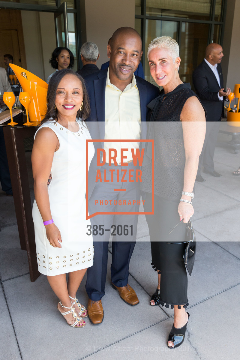 Tamika Curry Smith, Eldon Peters, Robyn Streisand, 3rd Annual Culture Shifting Weekend Awards Brunch, Rosewood Sand Hill. 2825 Sand Hill Road, April 23rd, 2017, Photo #385-2061 Tamika Curry Smith, Eldon Peters, Robyn Streisand, Photo #385-2061