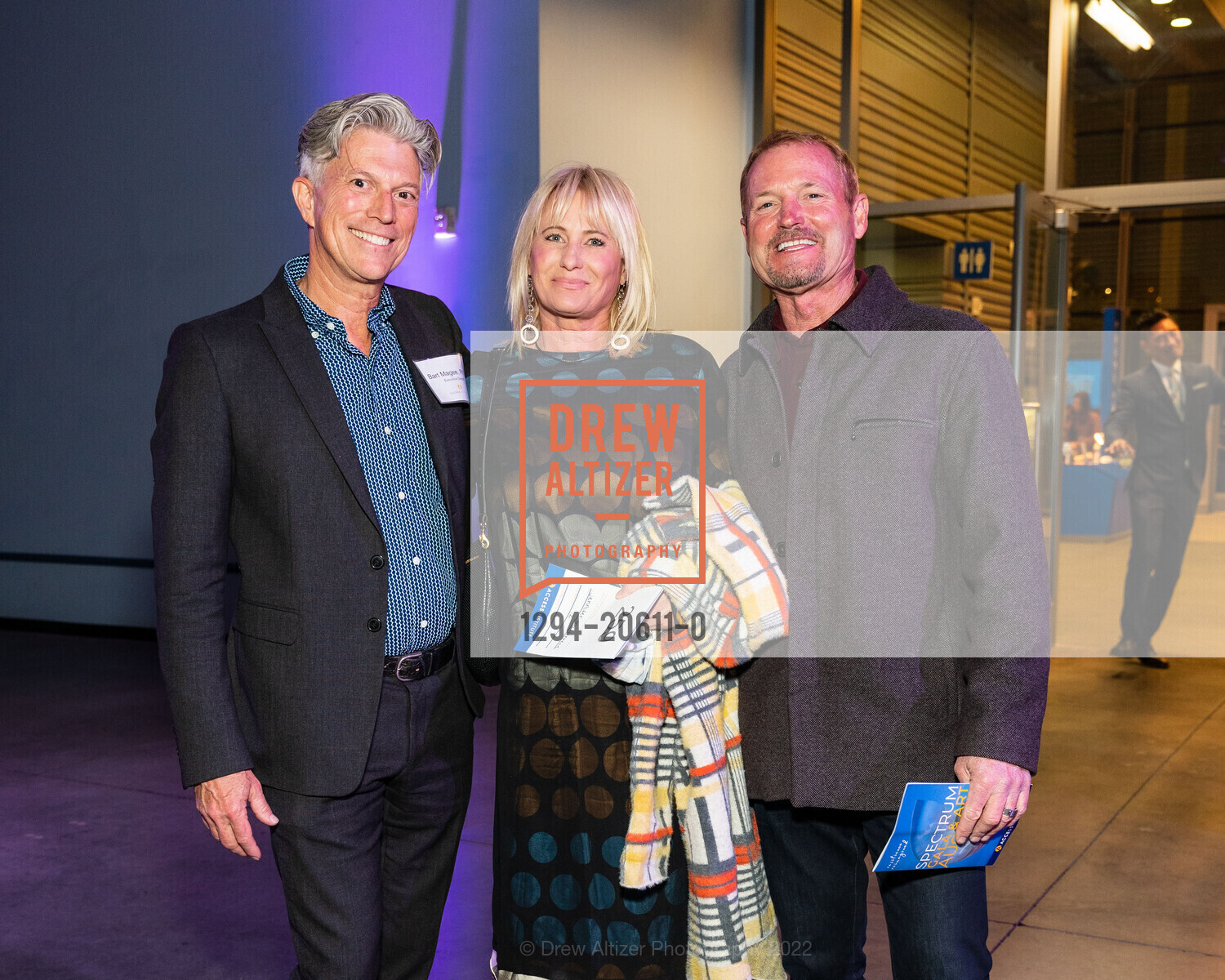 Bart Magee, Jennifer Fitch, Patrick McMurray, Spectrum Gala and Art Auction, Pier 27. Embarcadero, March 10th, 2022, Photo #1294-20611-0 Bart Magee, Jennifer Fitch, Patrick McMurray, Photo #1294-20611-0