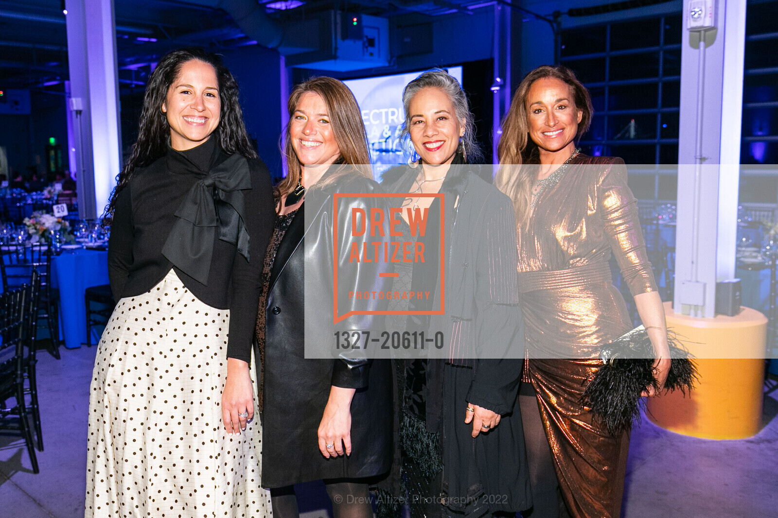 Alexandra Hudson, Dinelle Luccesshi, Lisa LaCroix, Donna Wier, Spectrum Gala and Art Auction, Pier 27. Embarcadero, March 10th, 2022, Photo #1327-20611-0 Alexandra Hudson, Dinelle Luccesshi, Lisa LaCroix, Donna Wier, Photo #1327-20611-0
