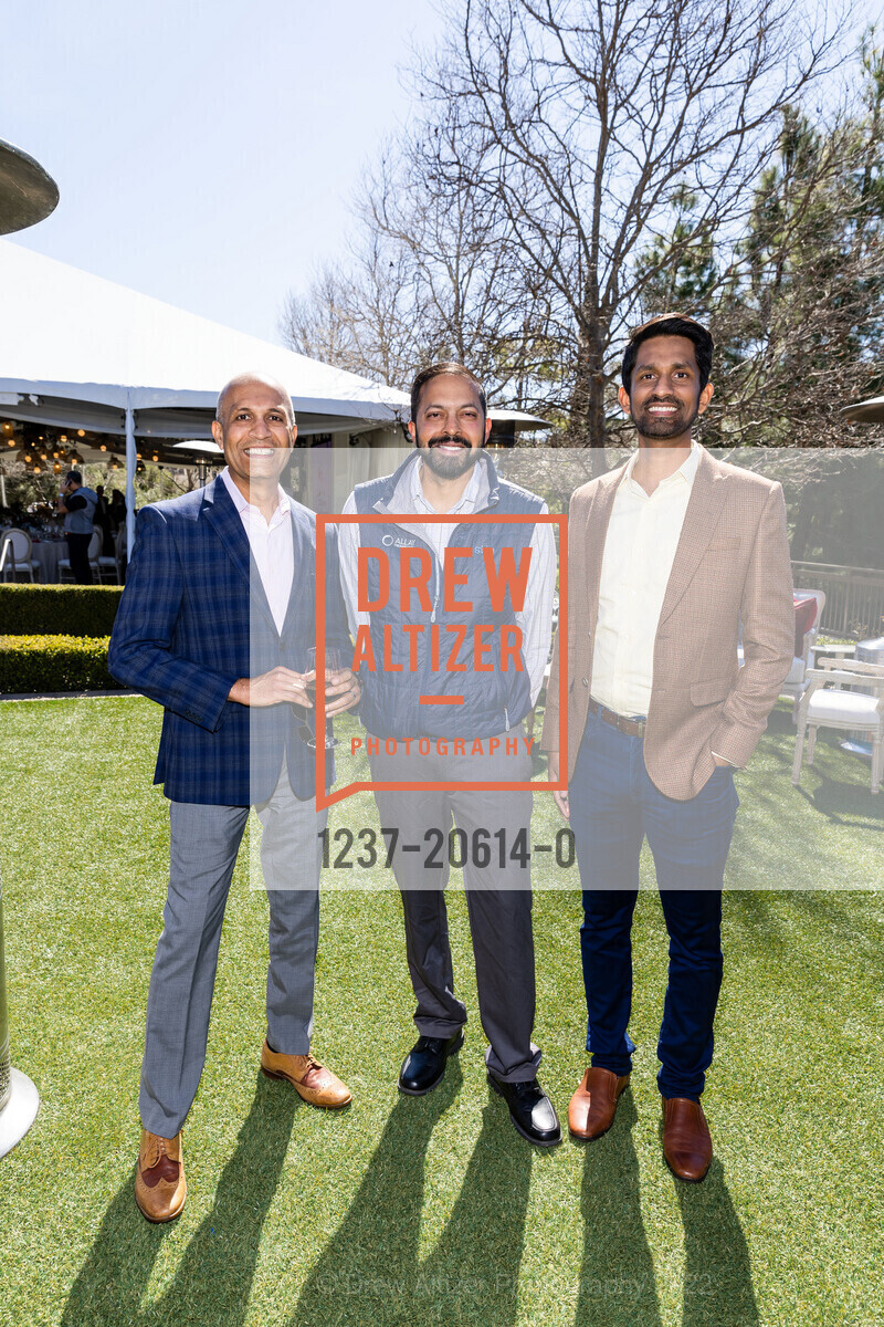 Nitin Salunke, Karun Naga, Diral Ghandi, American Heart Association's Research Roundtable, Rosewood Sand Hill. 2825 Sand Hill Rd, March 11th, 2022, Photo #1237-20614-0 Nitin Salunke, Karun Naga, Diral Ghandi, Photo #1237-20614-0