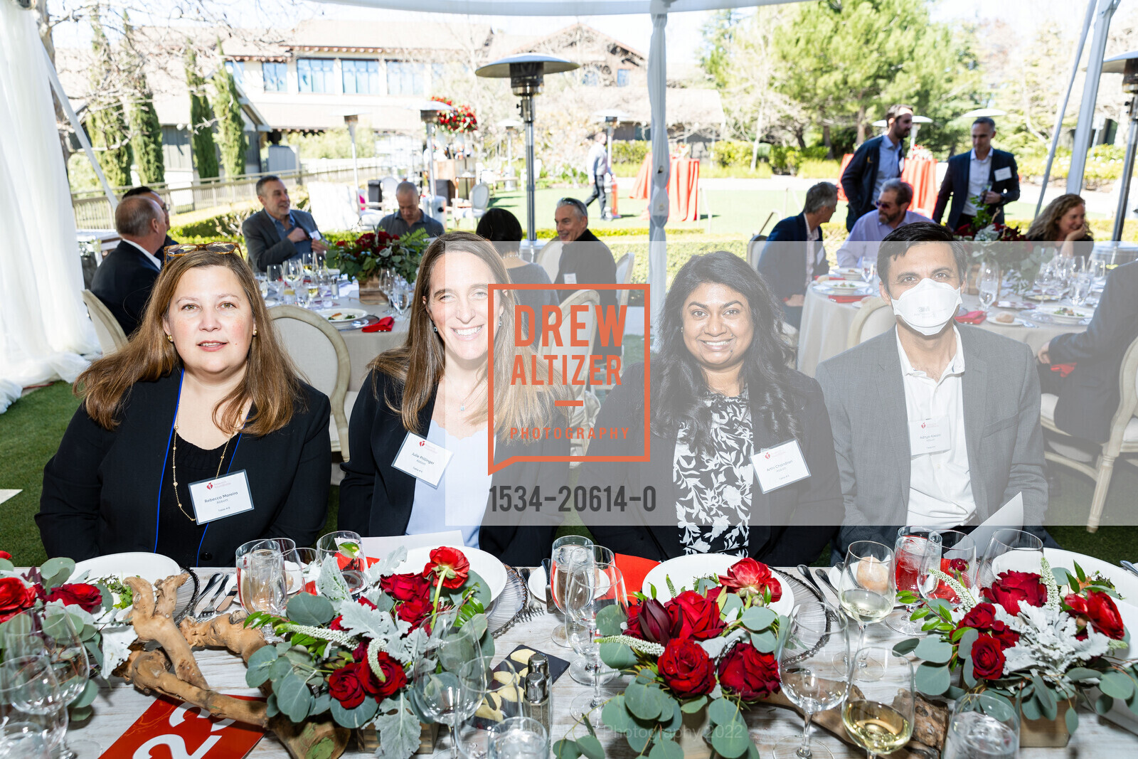 Rebecca Moreira, Julie Prilinger, Arthi Chandran, Aditya Ajwani, American Heart Association's Research Roundtable, Rosewood Sand Hill. 2825 Sand Hill Rd, March 11th, 2022, Photo #1534-20614-0 Rebecca Moreira, Julie Prilinger, Arthi Chandran, Aditya Ajwani, Photo #1534-20614-0