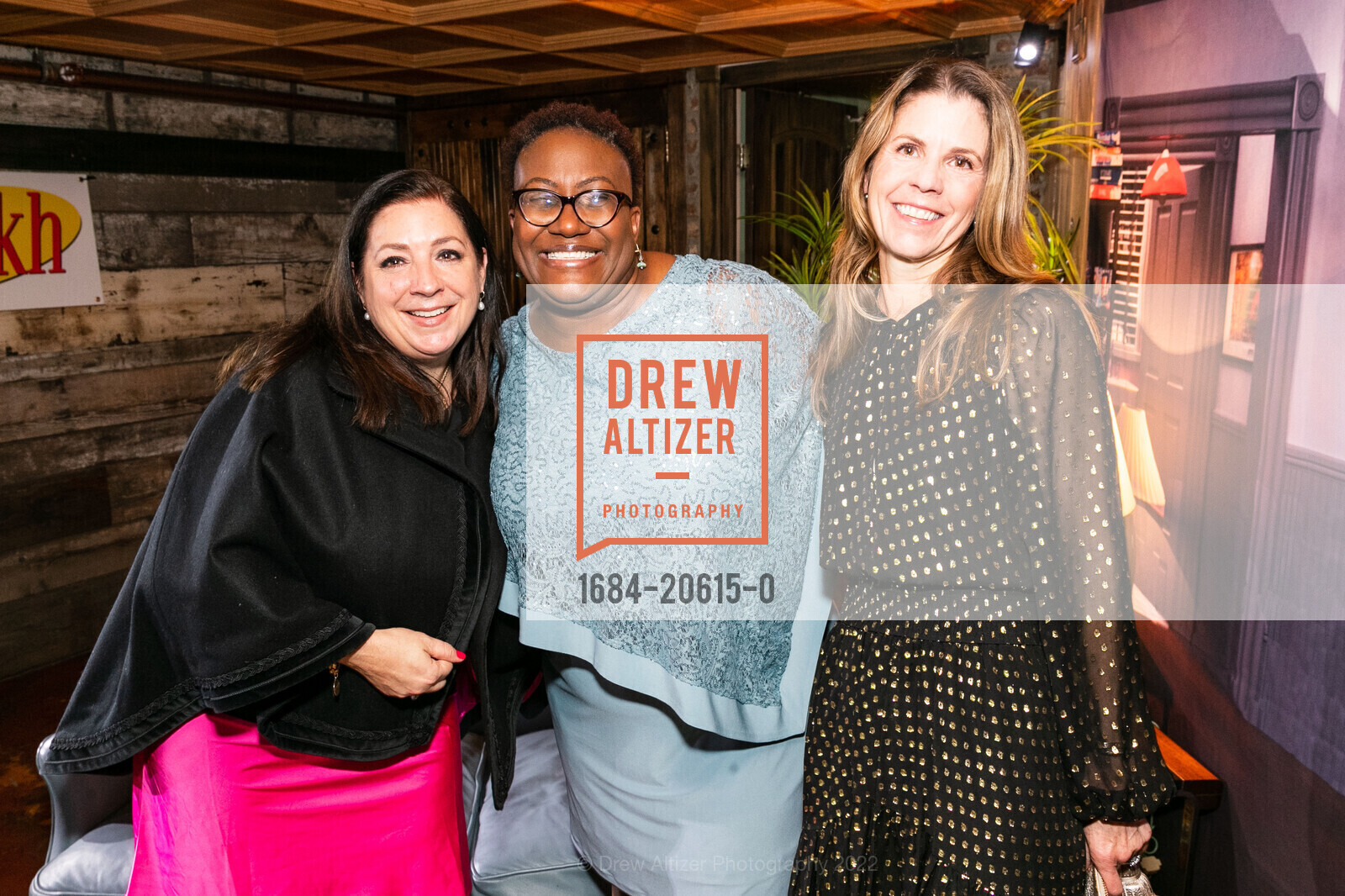 Natasha Dalzell Martinez, Wanda Holland Greene, Natasha Bradley, Nadir Shaikh's 50th, Speakeasy SF. 644 Broadway, March 12th, 2022, Photo #1684-20615-0 Natasha Dalzell Martinez, Wanda Holland Greene, Natasha Bradley, Photo #1684-20615-0