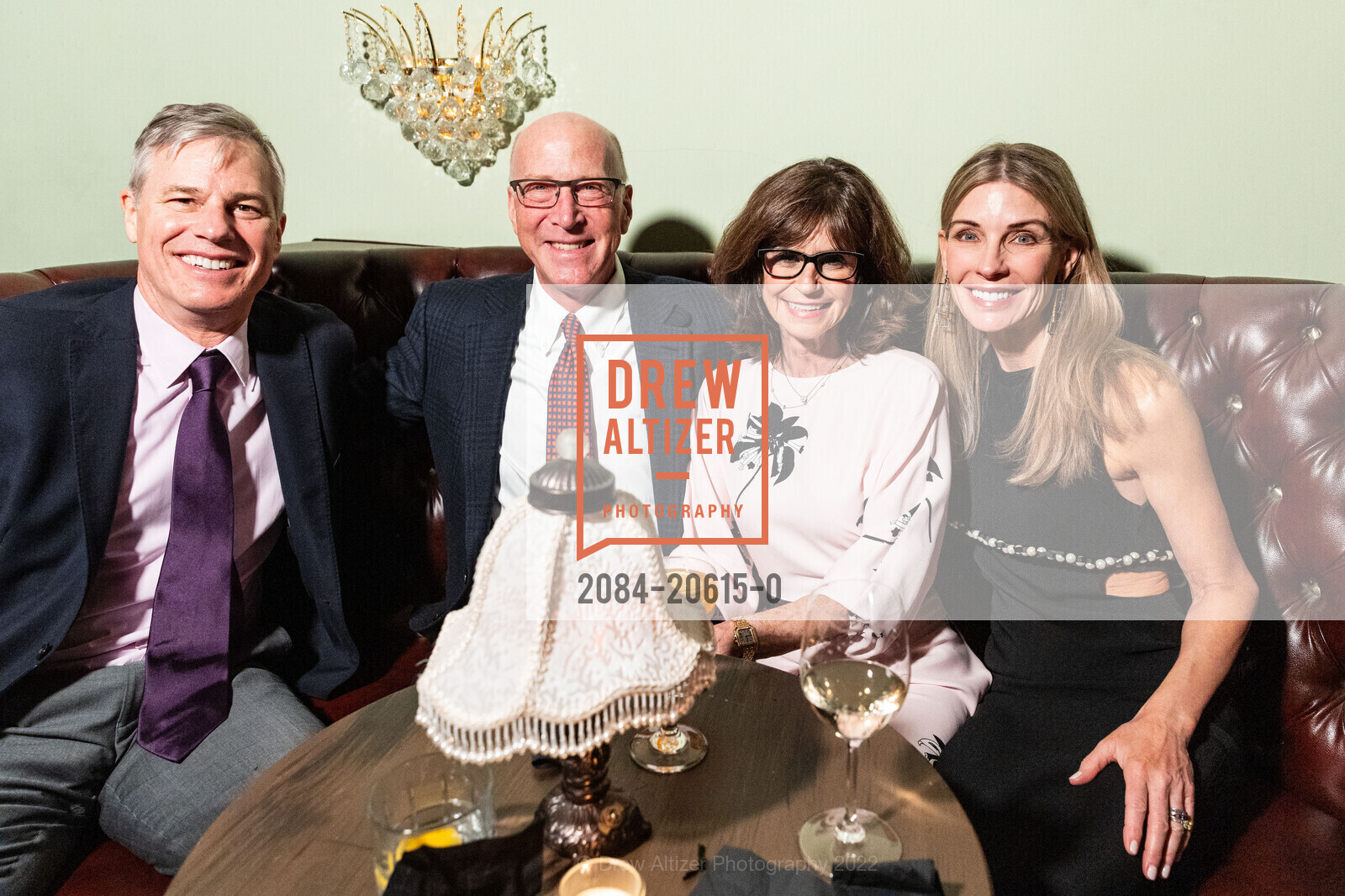 Jim Zanze, Kyle Bach, Shelli Semler, Lisa Zanze, Nadir Shaikh's 50th, Speakeasy SF. 644 Broadway, March 12th, 2022, Photo #2084-20615-0 Jim Zanze, Kyle Bach, Shelli Semler, Lisa Zanze, Photo #2084-20615-0