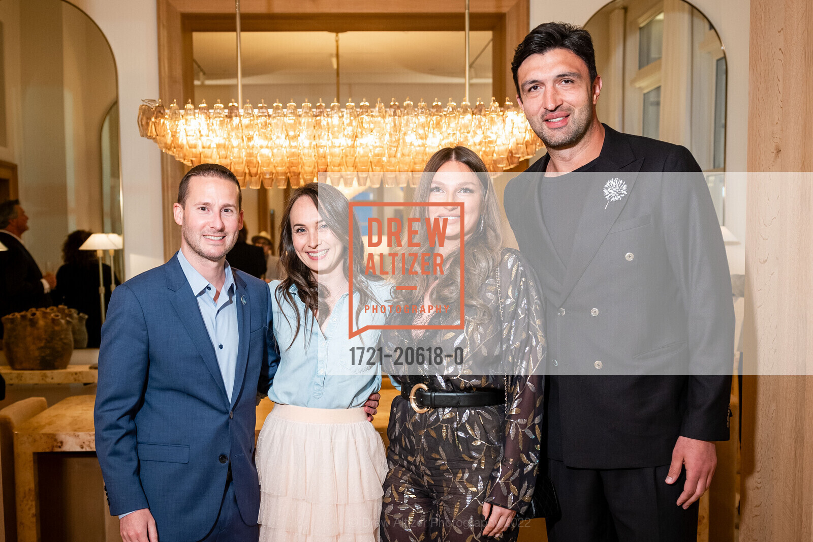 Brandon Snyder, Amanda Snyder, Tika Pachulia, Zaza Pachulia, RH San Francisco VIP Event, Restoration Hardware. 590 20th Street, March 17th, 2022, Photo #1721-20618-0 Brandon Snyder, Amanda Snyder, Tika Pachulia, Zaza Pachulia, Photo #1721-20618-0