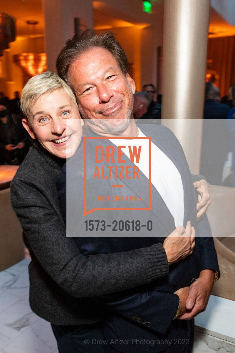 Ellen DeGeneres, Gary Friedman, RH San Francisco VIP Event, Restoration Hardware. 590 20th Street, March 17th, 2022, Photo #1573-20618-0 Ellen DeGeneres, Gary Friedman, Photo #1573-20618-0