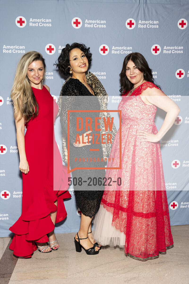 Kinga Skowronek, Zelly Lodin, Elizabeth Muzzy, Red Cross hosts Heroes Unmasqued 2022, SF City Hall. 1 Dr Carlton B Goodlett Pl, March 19th, 2022, Photo #508-20622-0 Kinga Skowronek, Zelly Lodin, Elizabeth Muzzy, Photo #508-20622-0