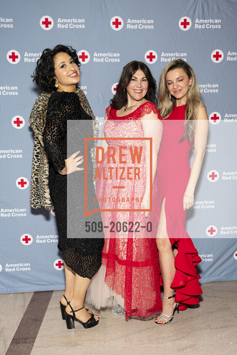 Kinga Skowronek, Zelly Lodin, Elizabeth Muzzy, Red Cross hosts Heroes Unmasqued 2022, SF City Hall. 1 Dr Carlton B Goodlett Pl, March 19th, 2022, Photo #509-20622-0 Kinga Skowronek, Zelly Lodin, Elizabeth Muzzy, Photo #509-20622-0